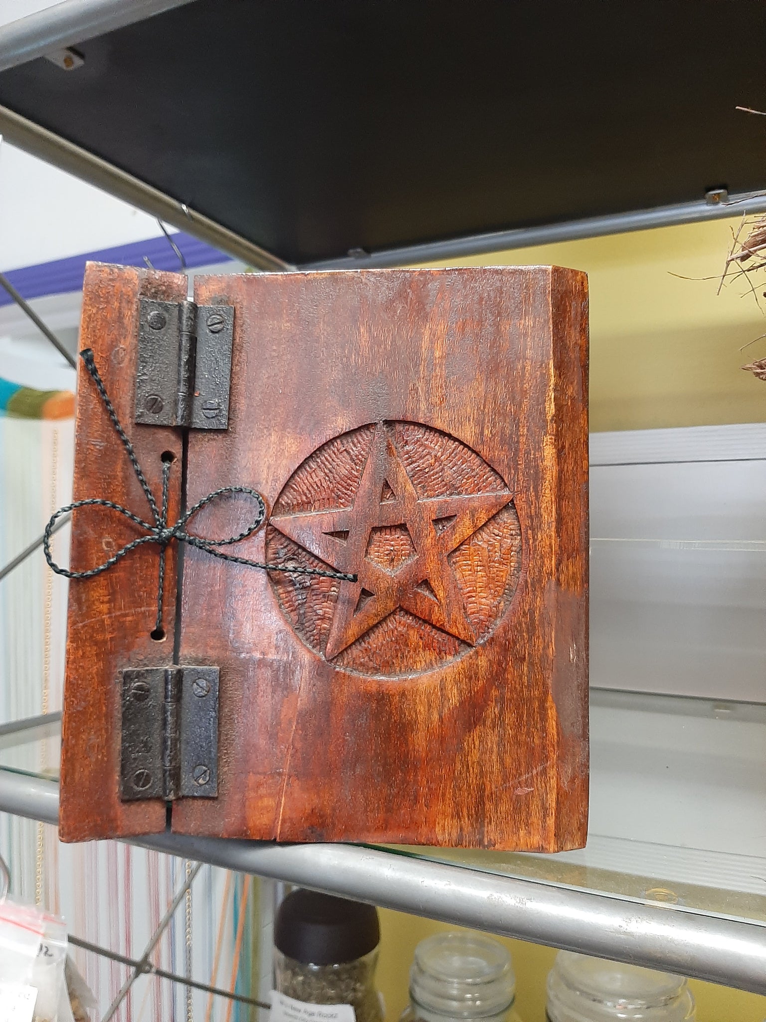 Pentagram Wooden Book