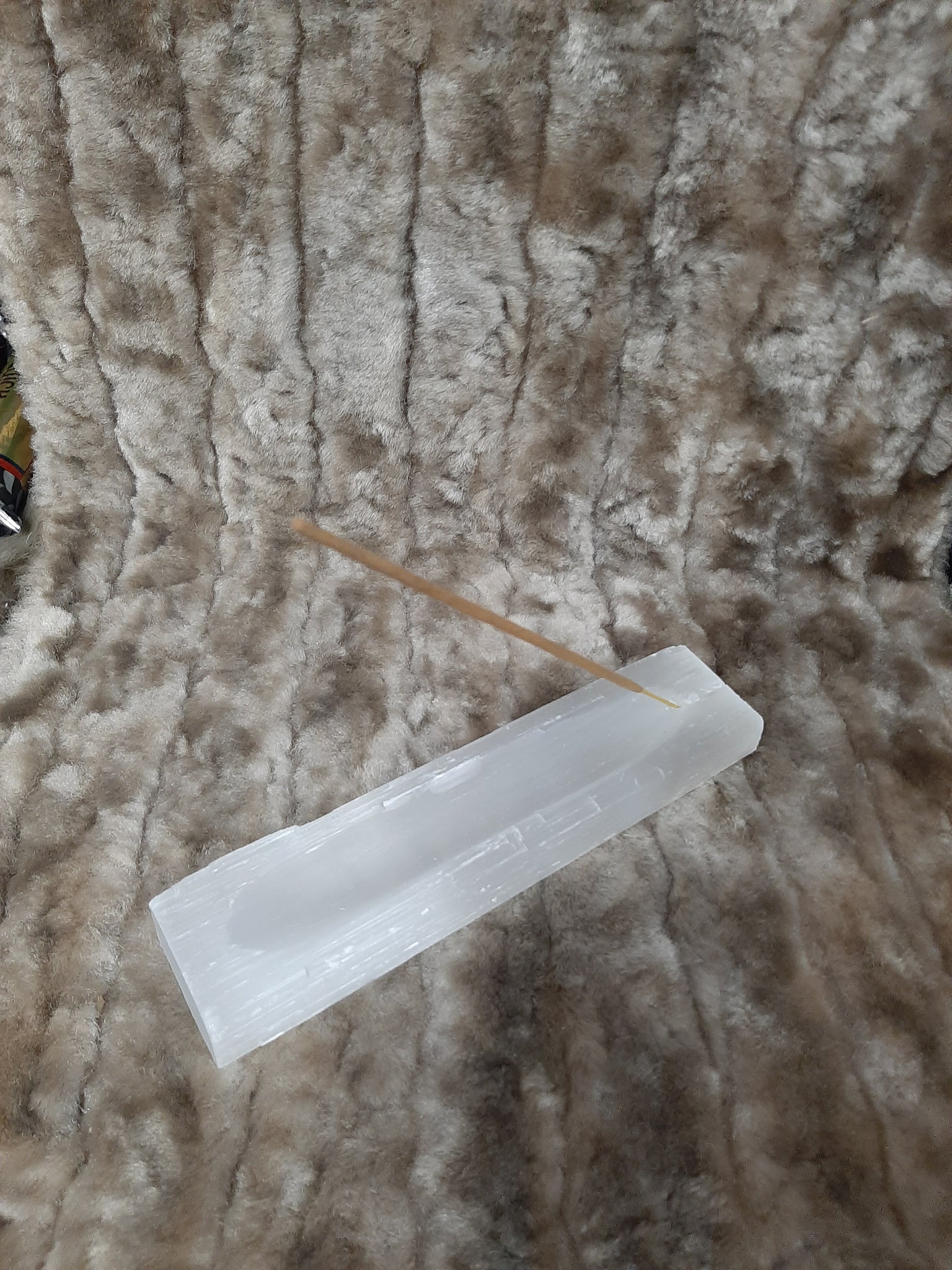 Selenite Incense Holder