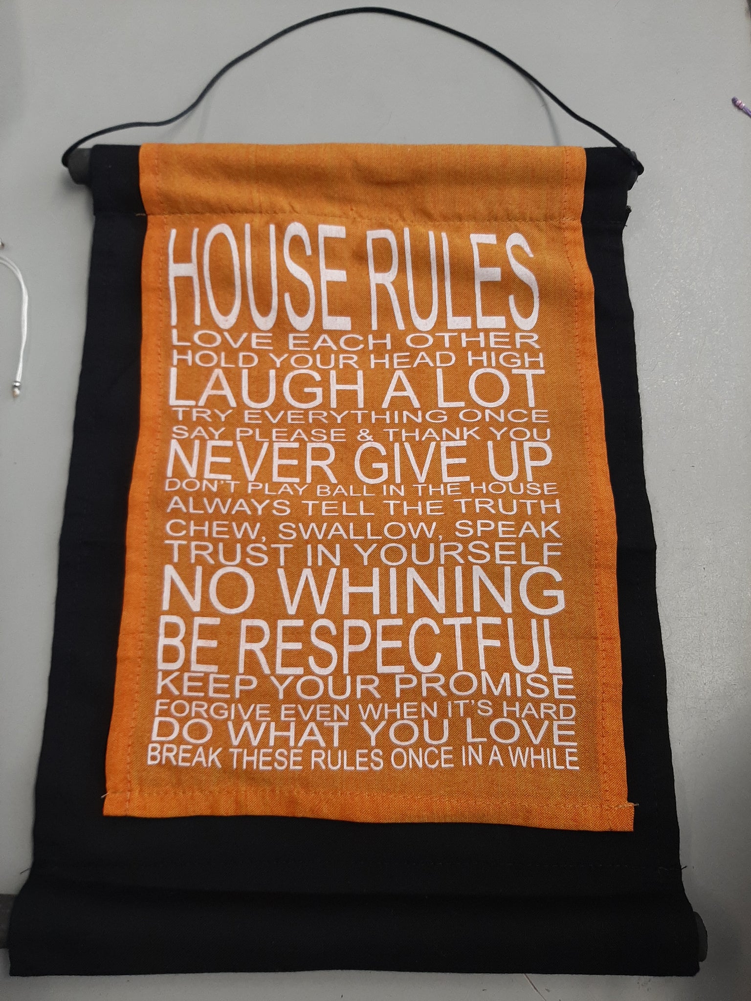 House Rules Affirmation Banner