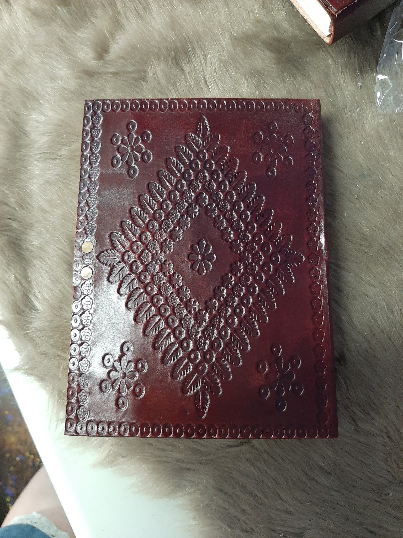 Howling Wolf Leather Book