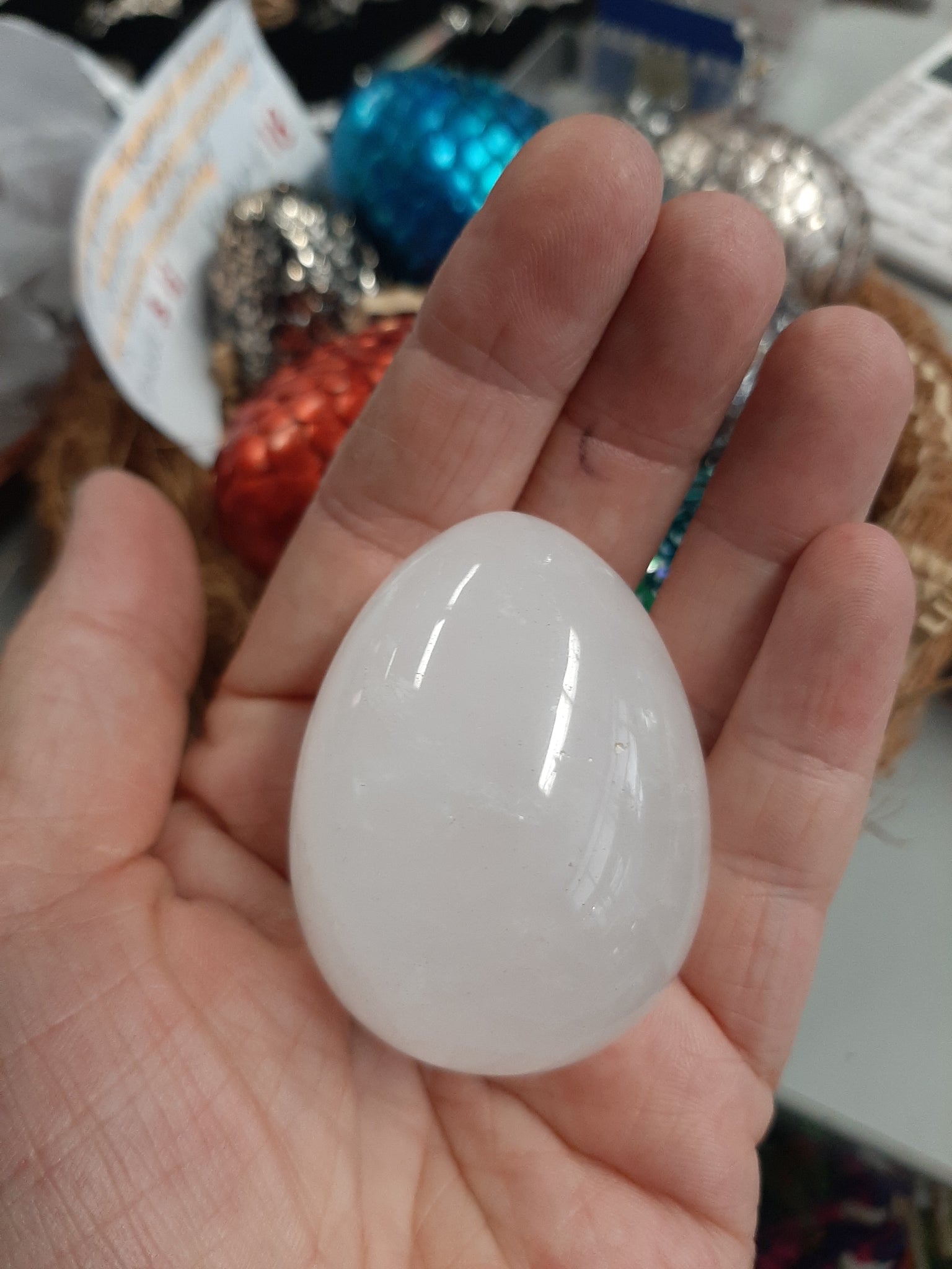 Snow Quartz Egg
