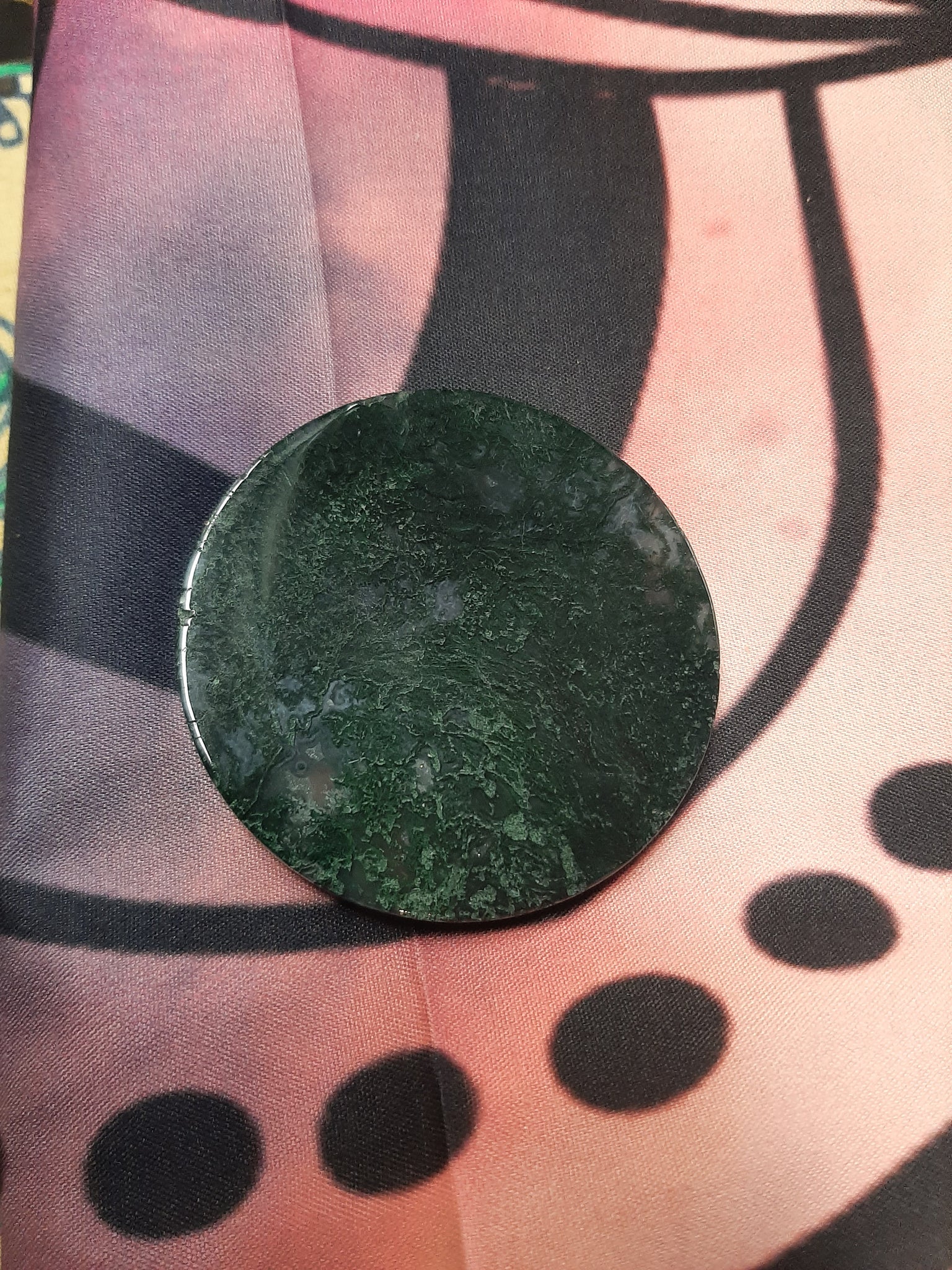 Moss Agate Disc