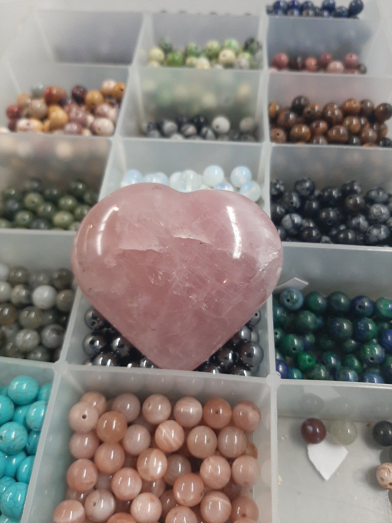 Rose Quartz Heart Medium