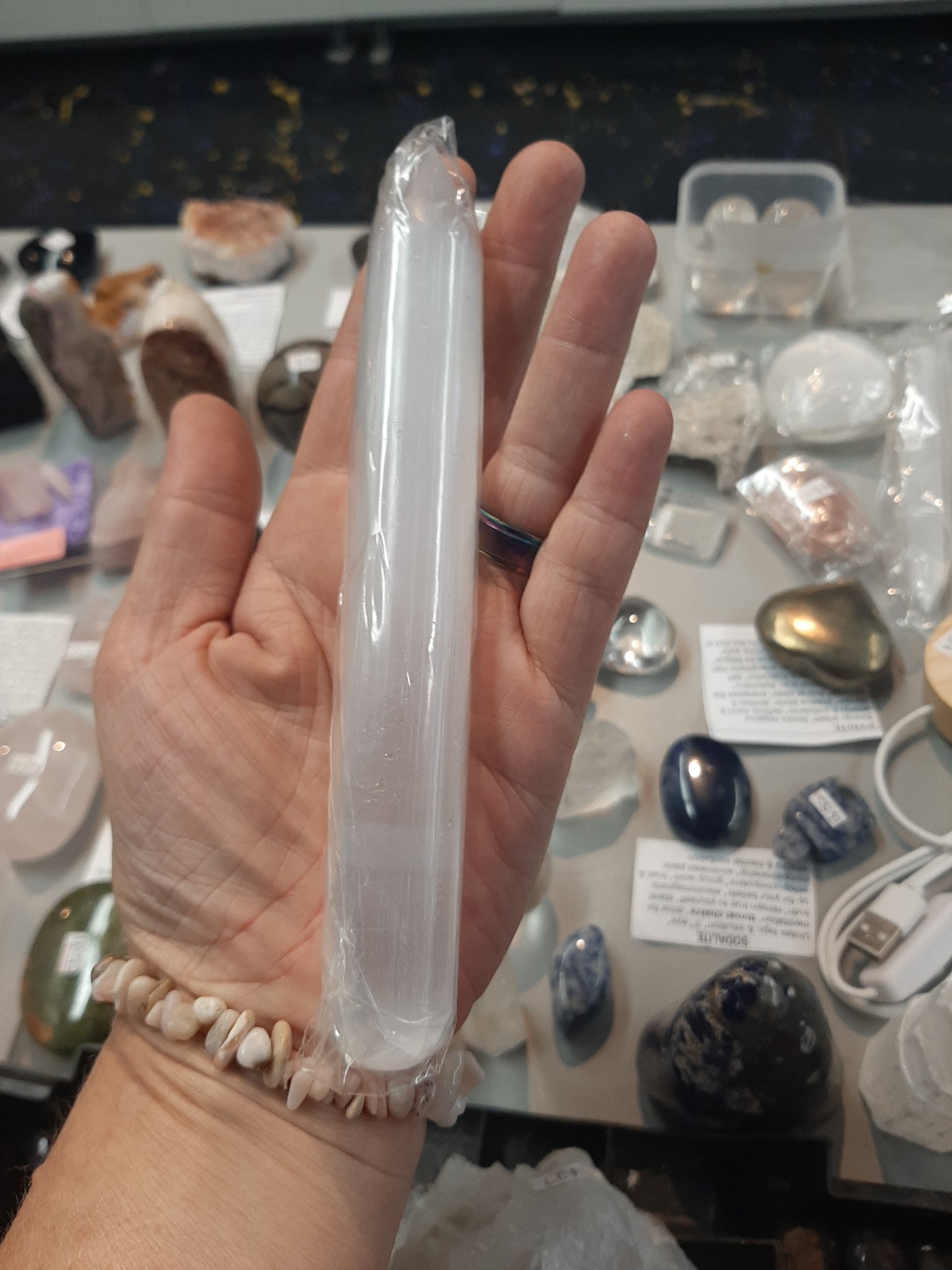 Selenite Wand 1 Point