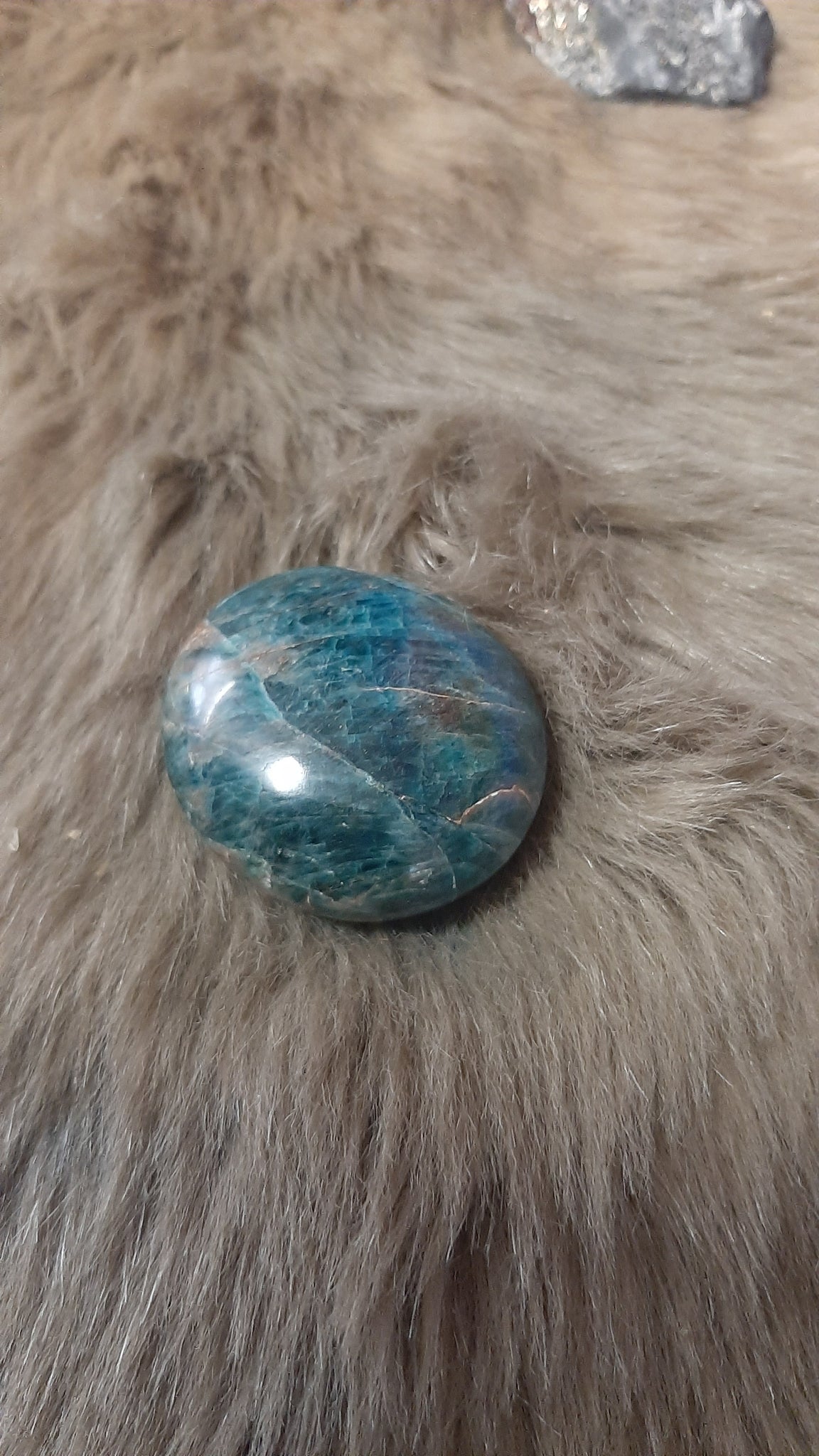 Apatite Palm Stone