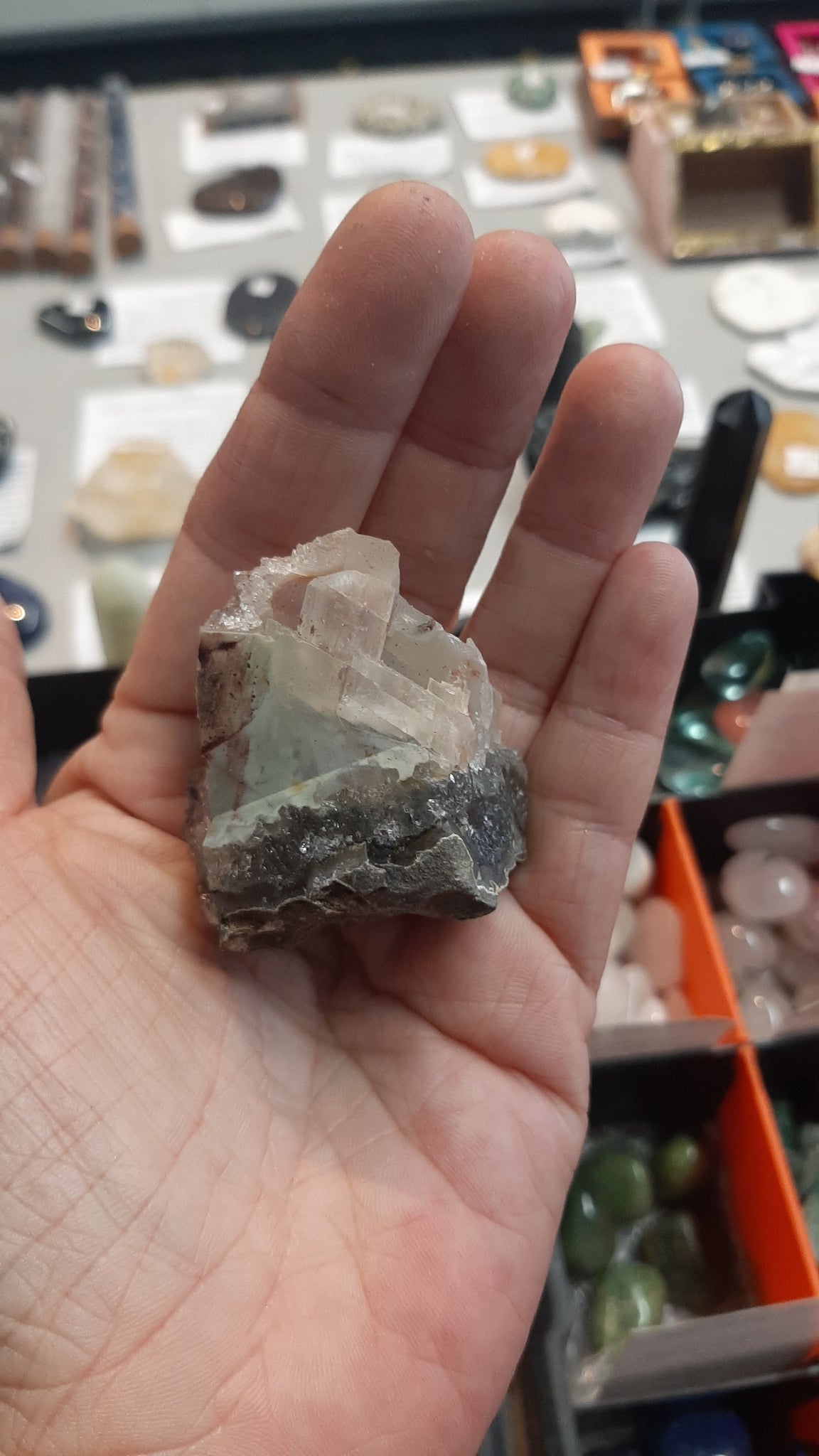 Amethyst Cluster & Calcite