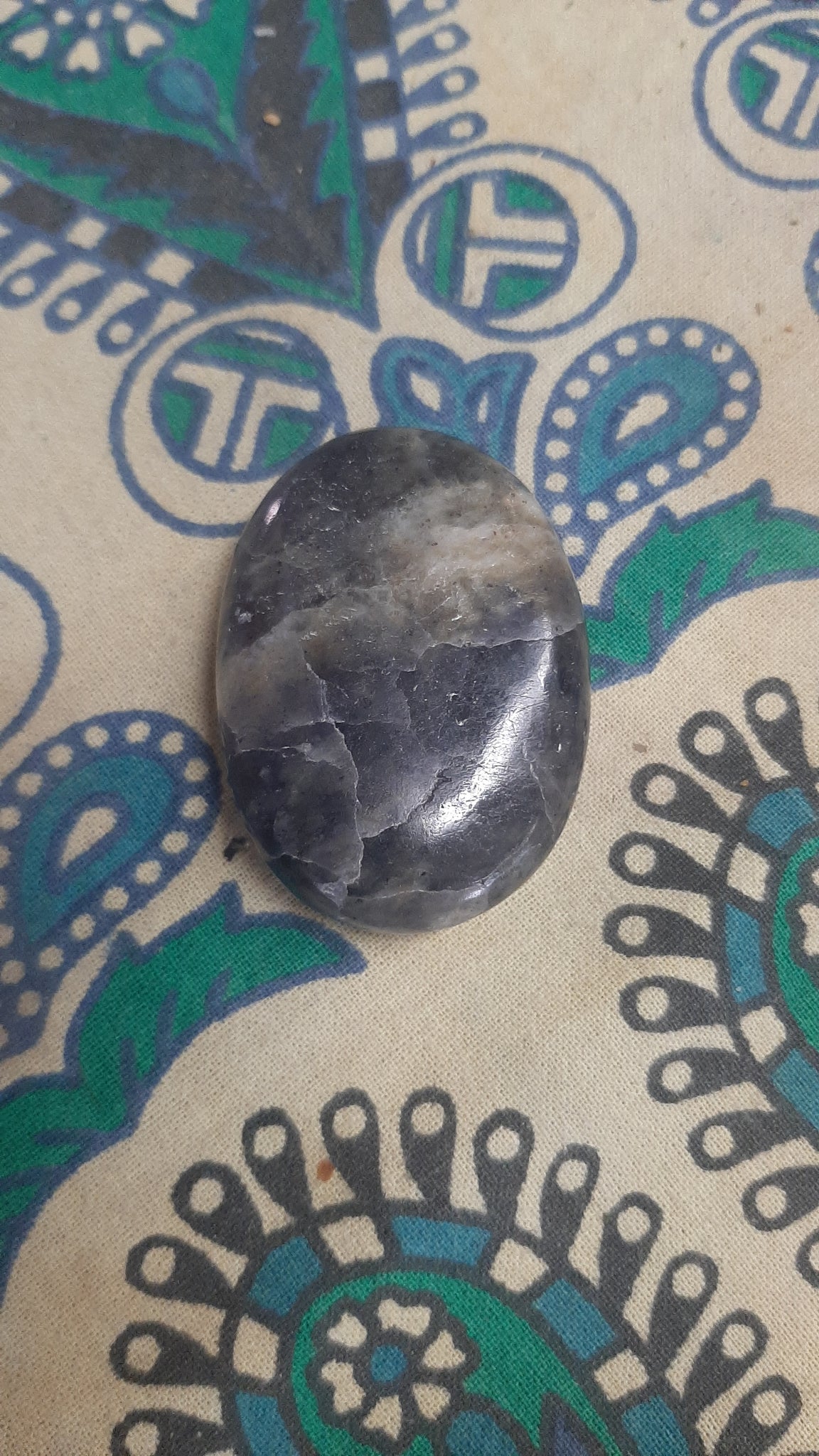 Iolite Palm Piece