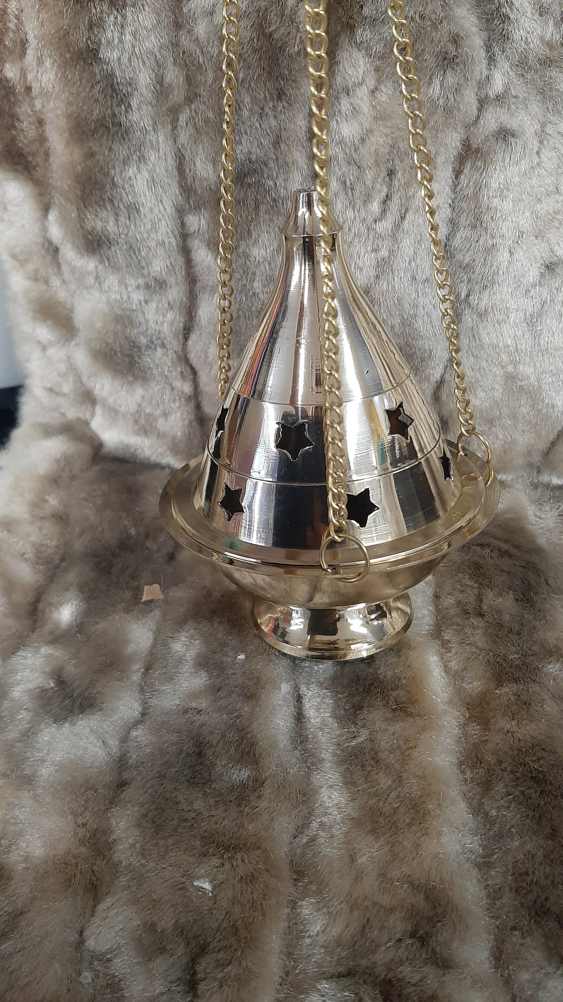 Brass Hanging Charcoal Burner