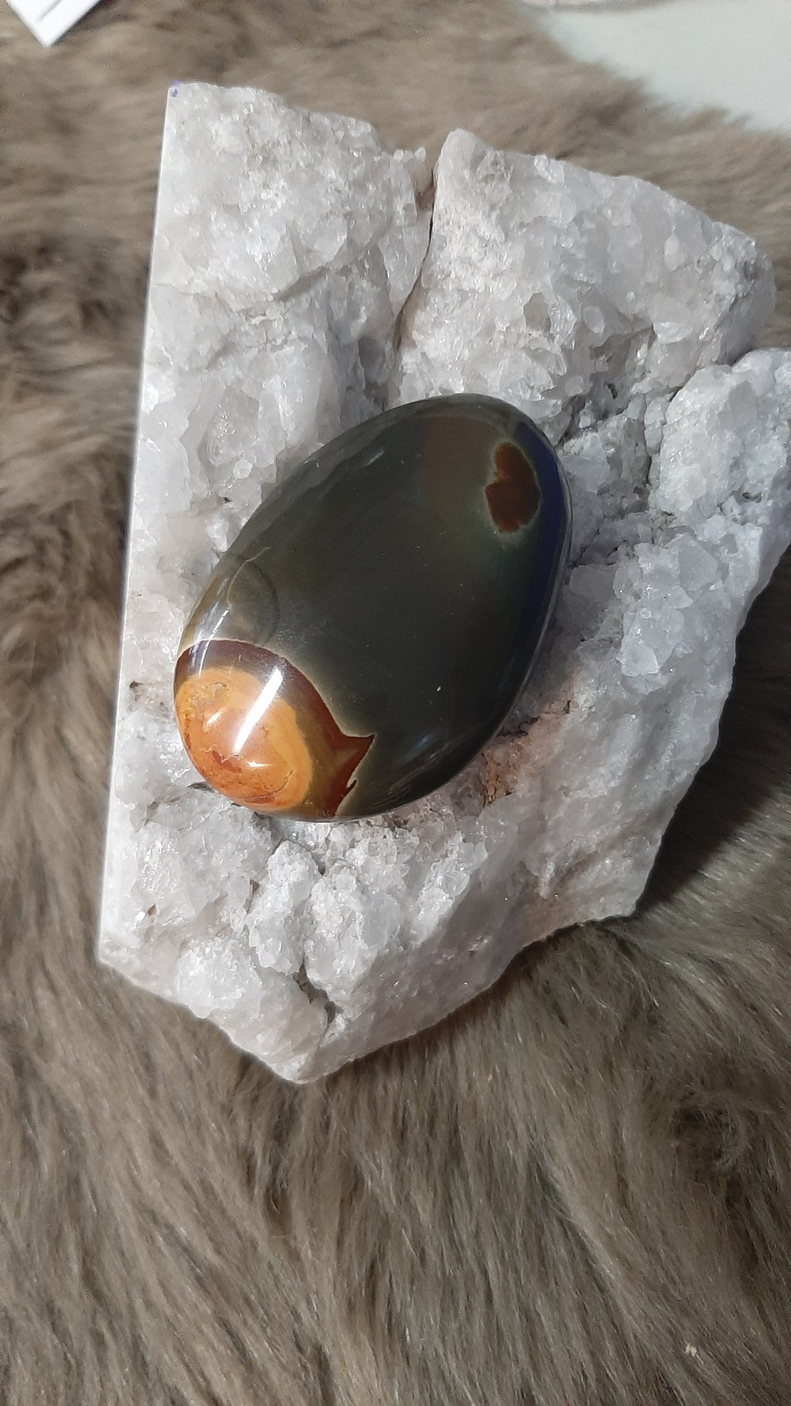 Polychrome Jasper Palm Piece