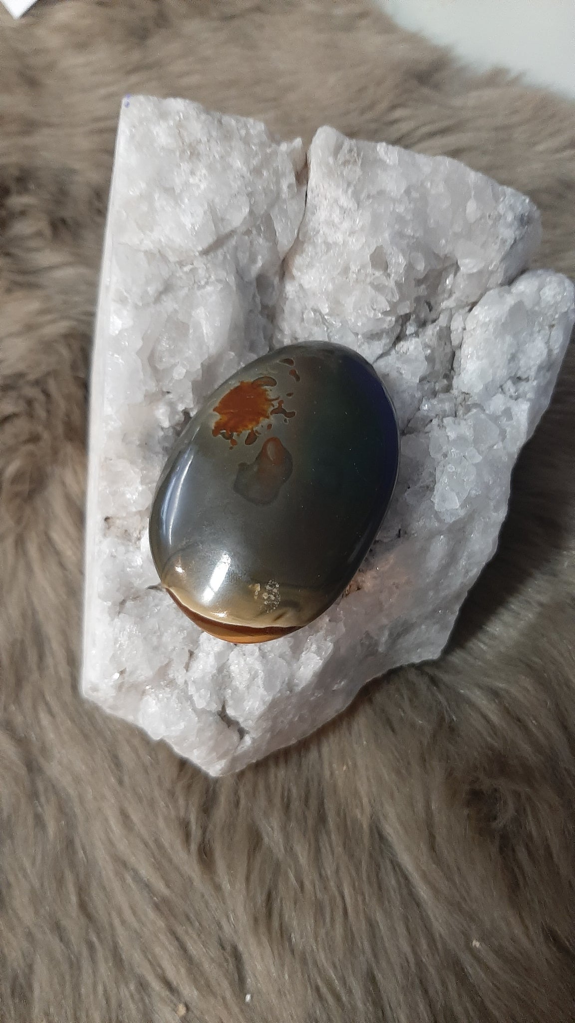 Polychrome Jasper Palm Piece