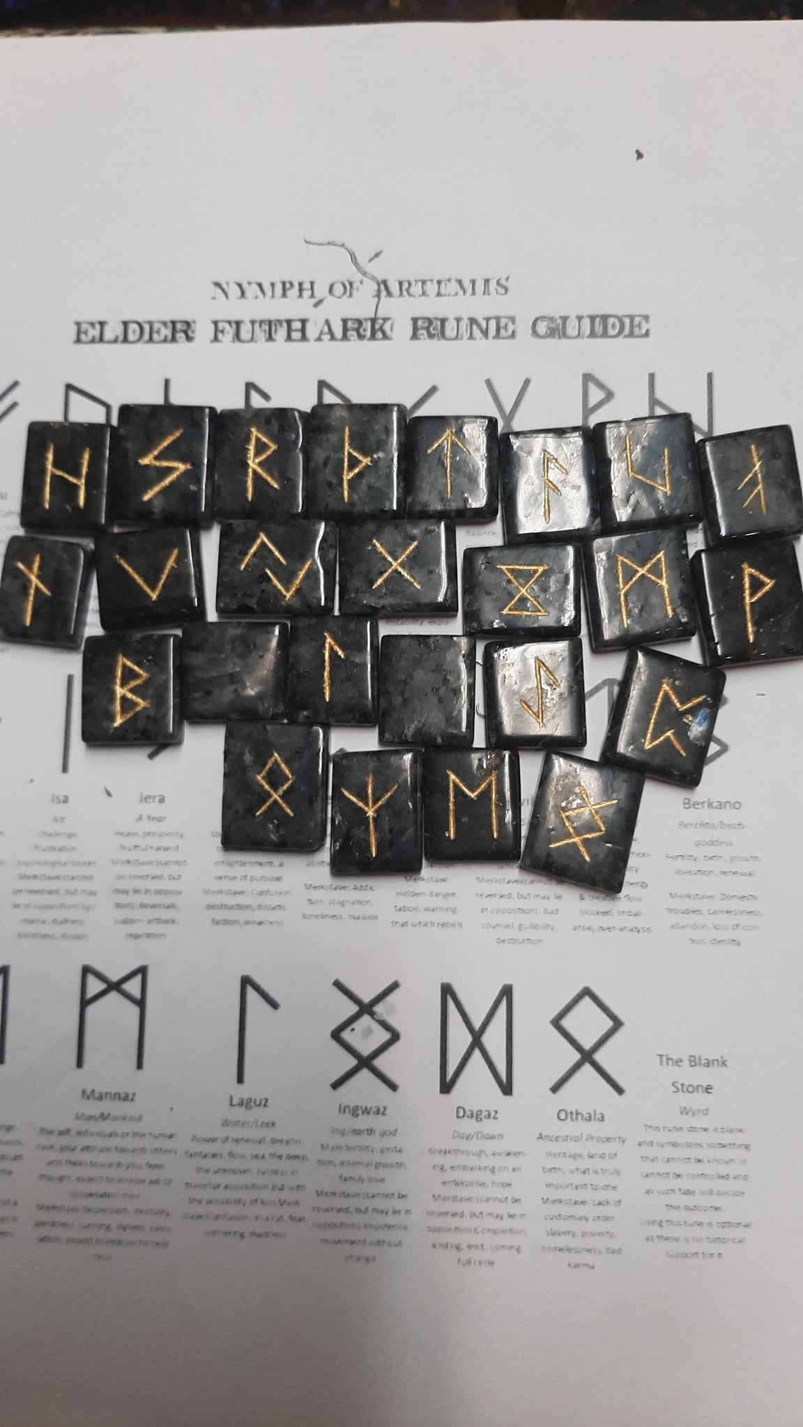 Larvakite Runes