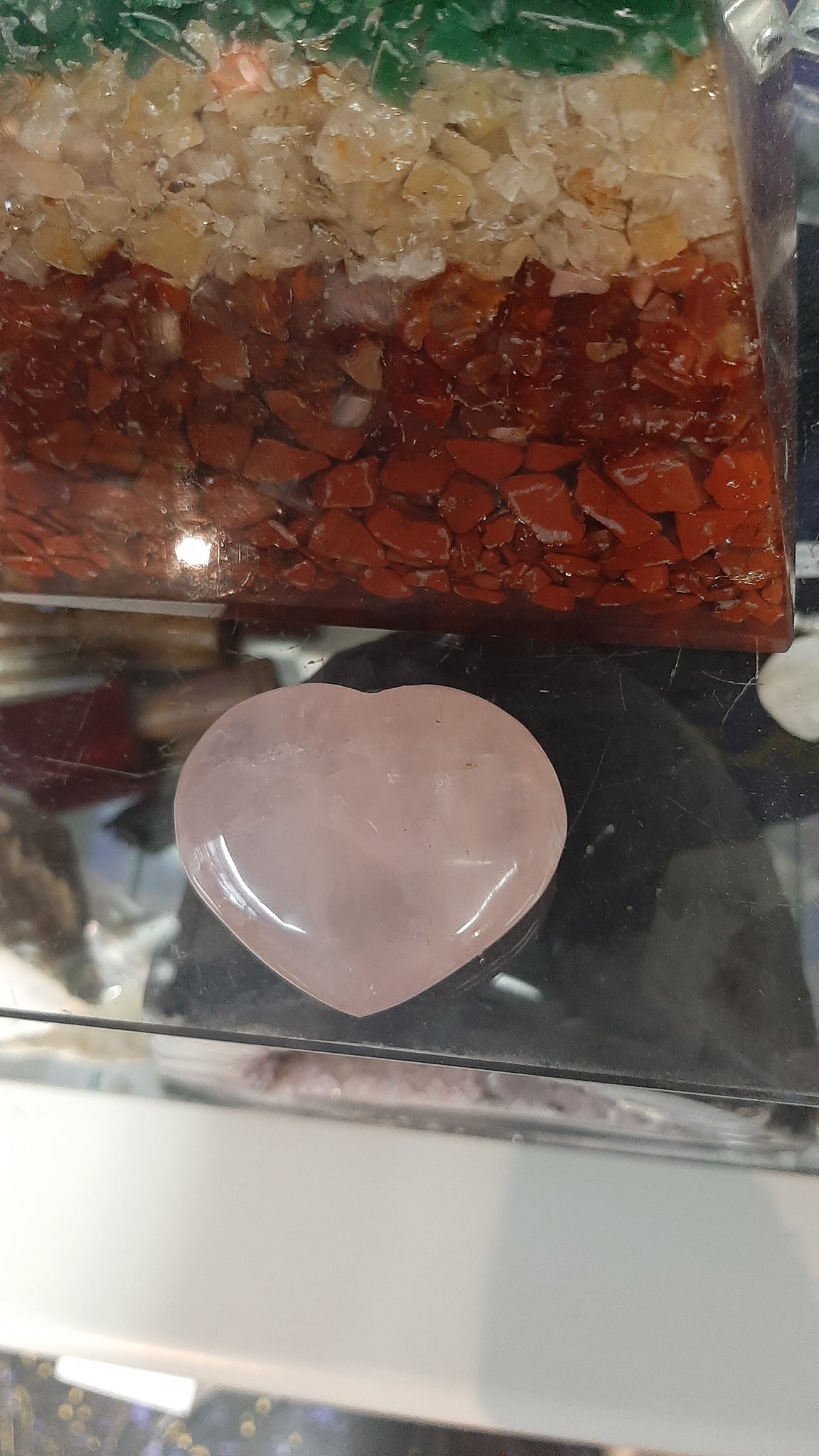 Rose Quartz Heart $22