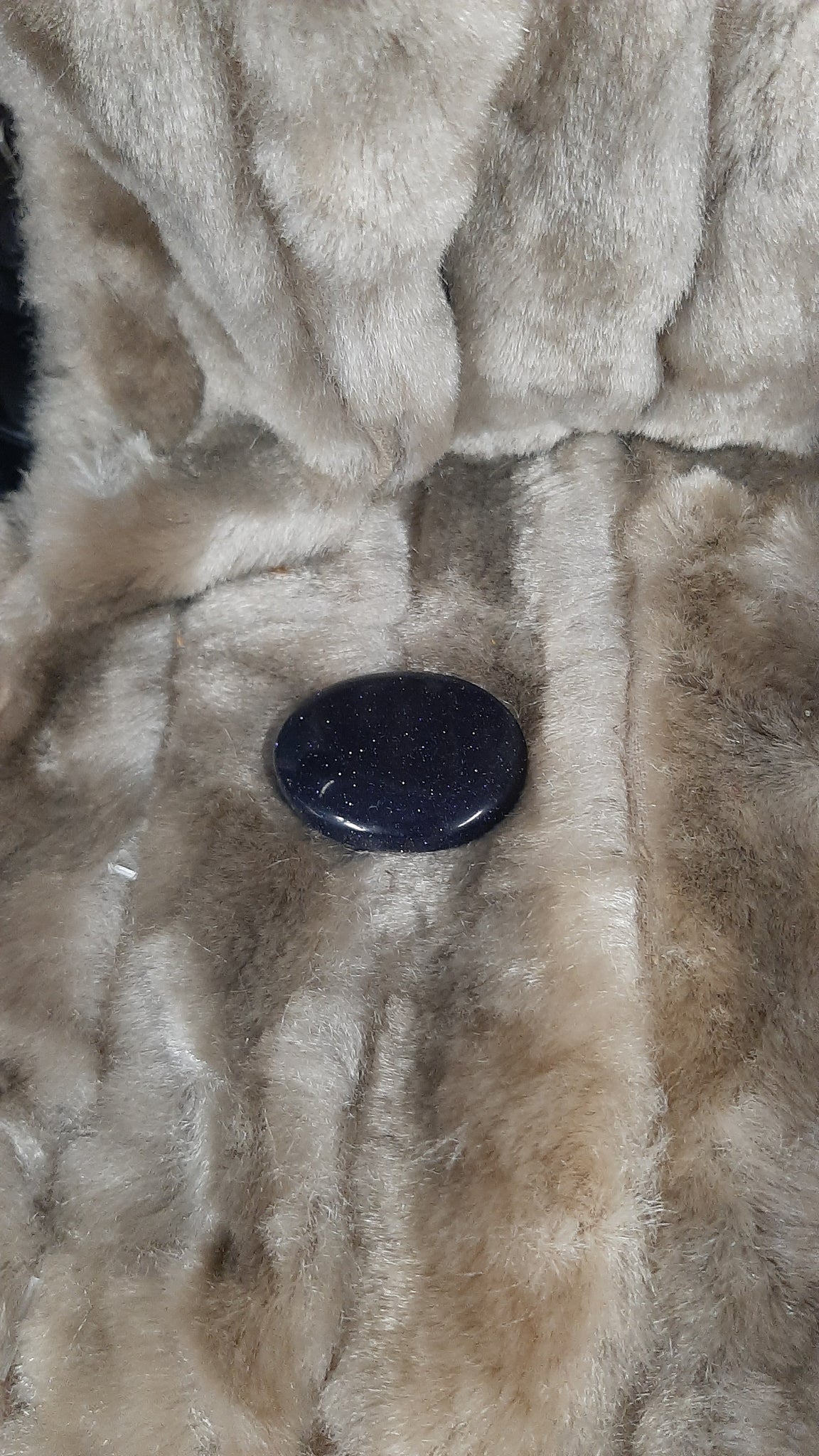 Blue Goldstone Worry Stone