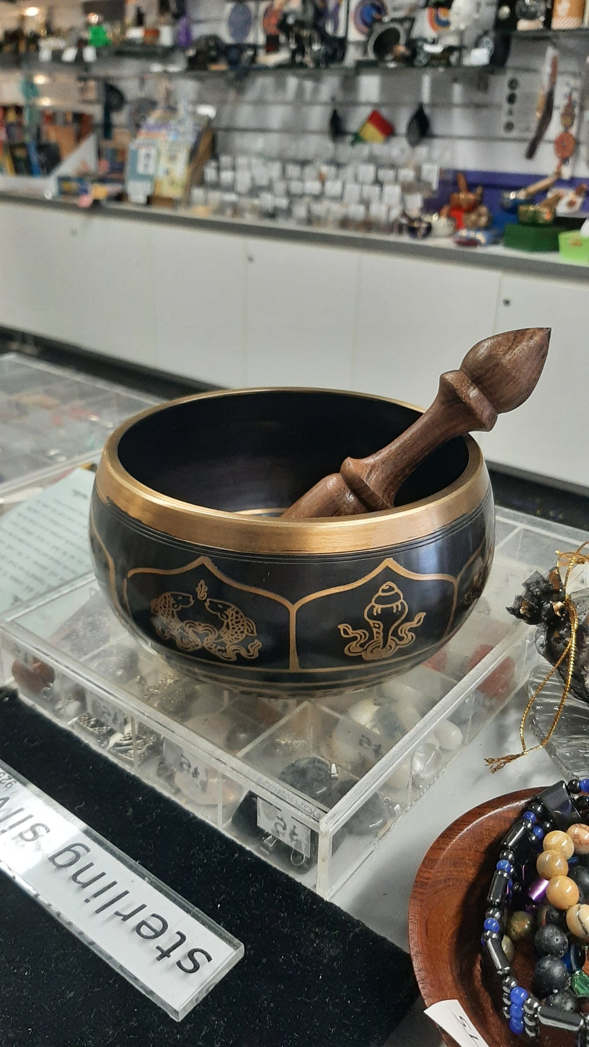 Black Singing Bowl Large