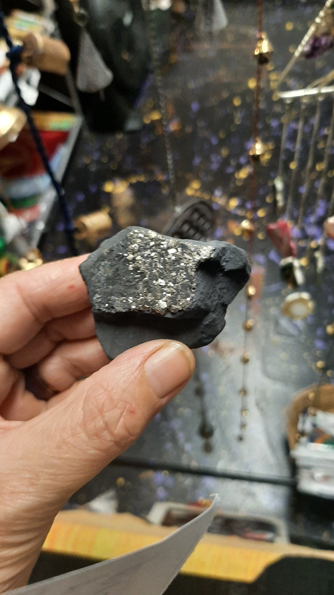 Shungite with Pyrite