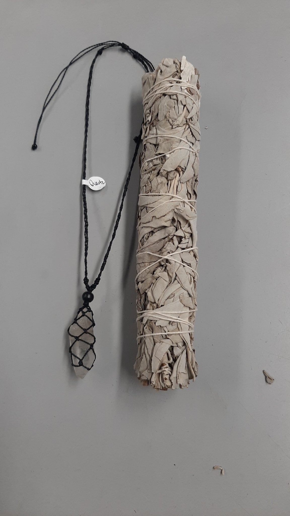 Macrame Wrapped Crystal Necklaces