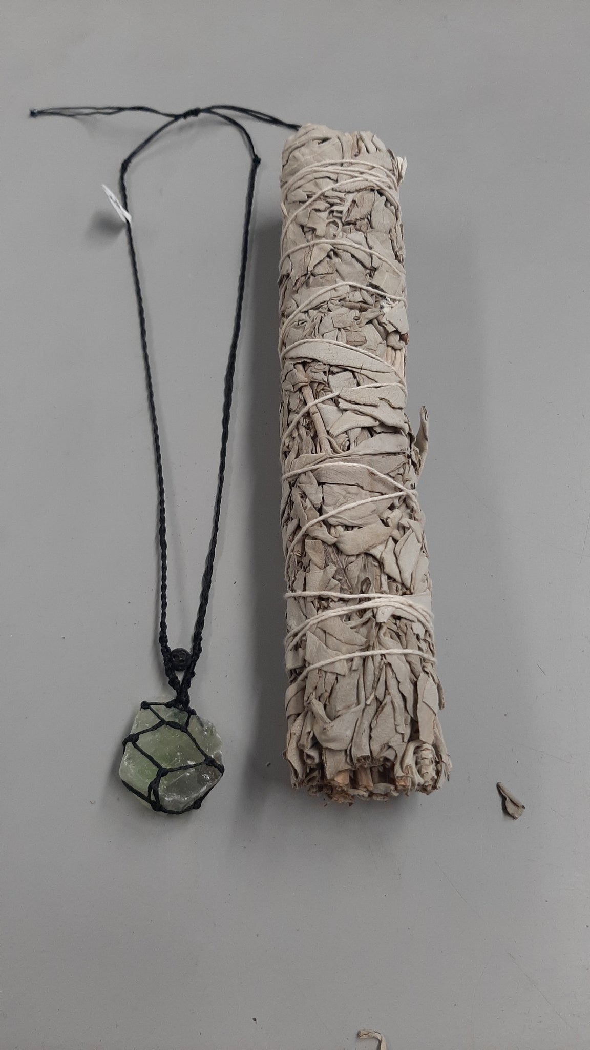 Macrame Wrapped Crystal Necklaces