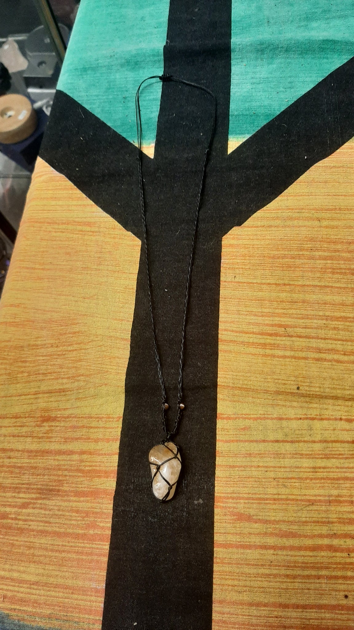 Macrame Wrapped Crystal Necklaces
