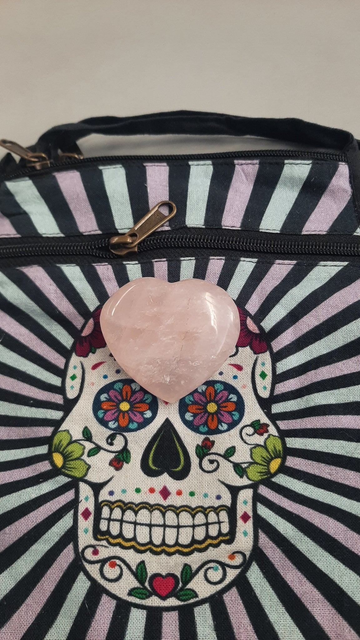 Rose Quartz Flat Heart