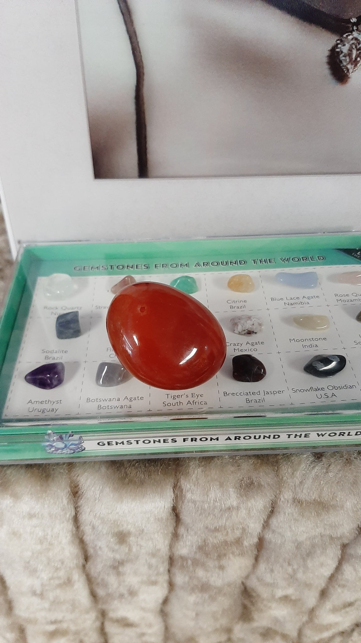 Carnelian Palm Piece