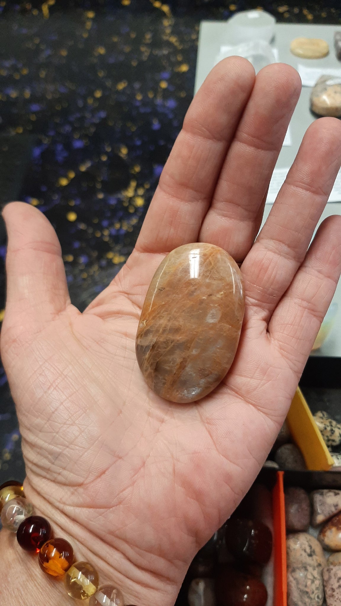 Peach Moonstone Palm