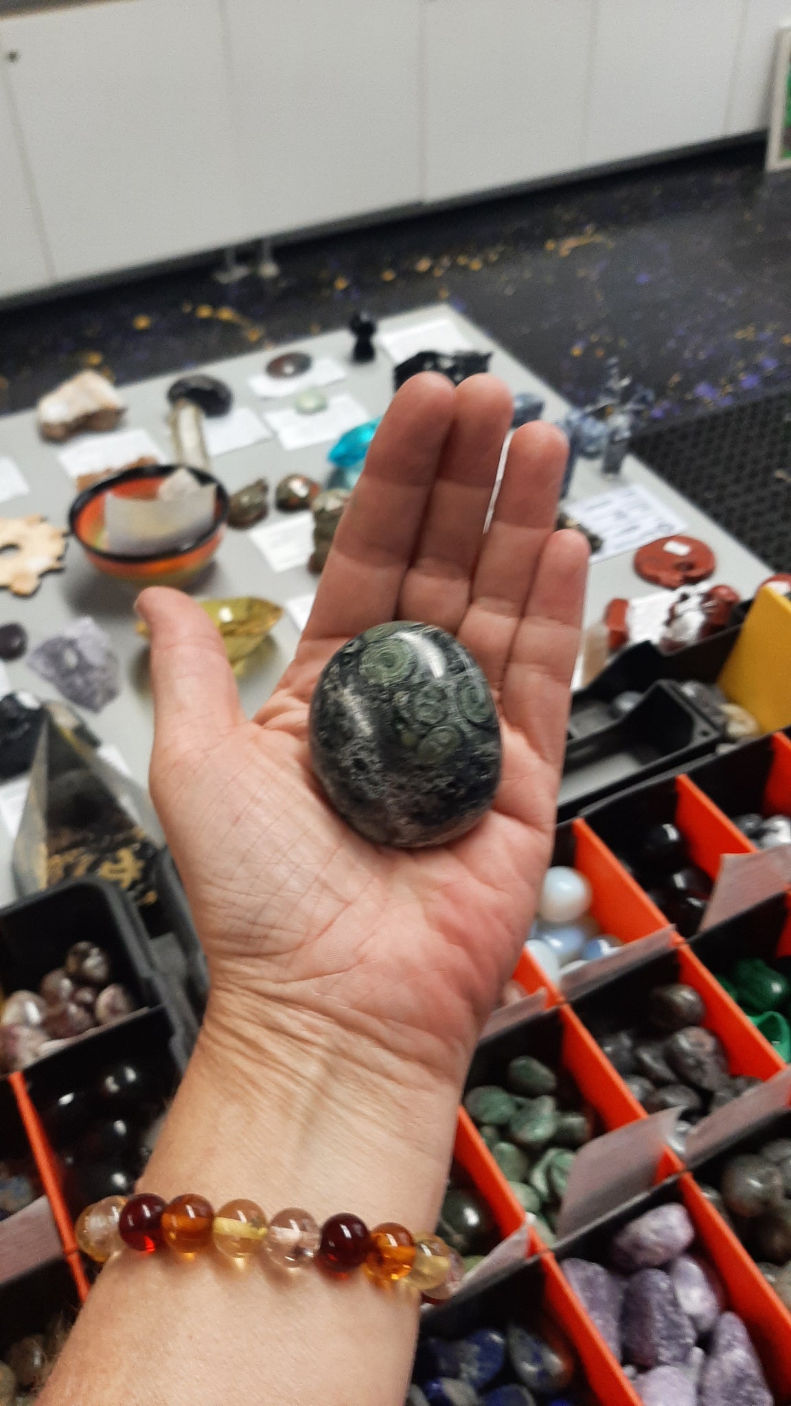 Kambaba Jasper Palm Piece