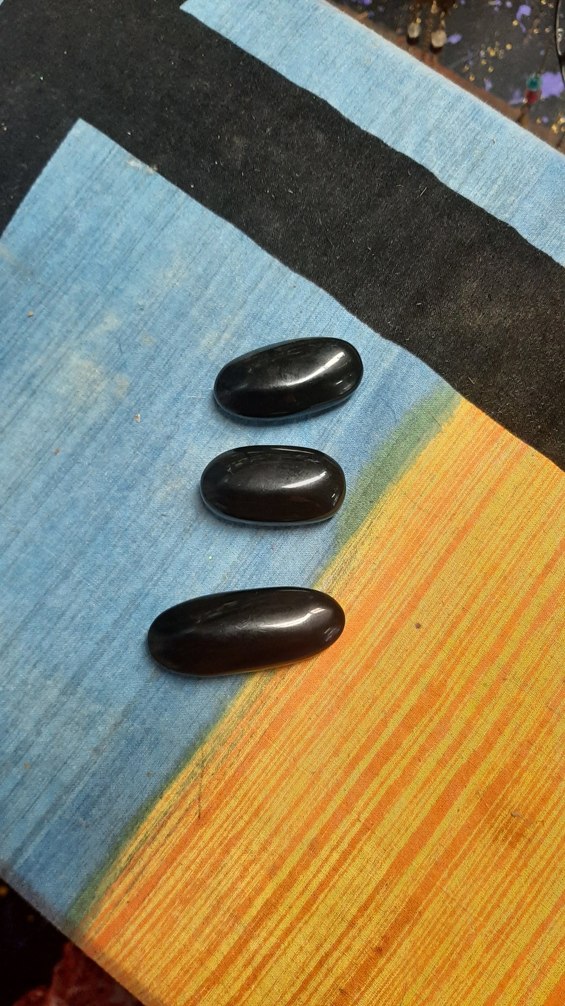 Black Obsidian Palm Piece