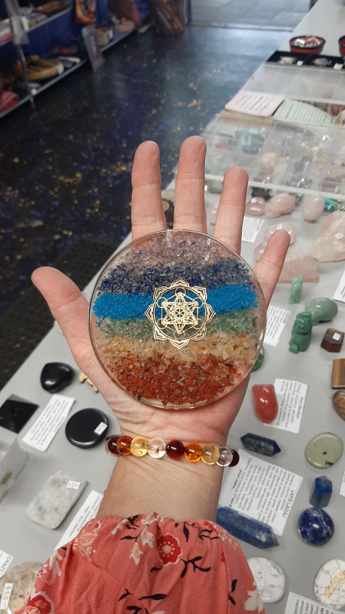 Chakra Orgonite Disc