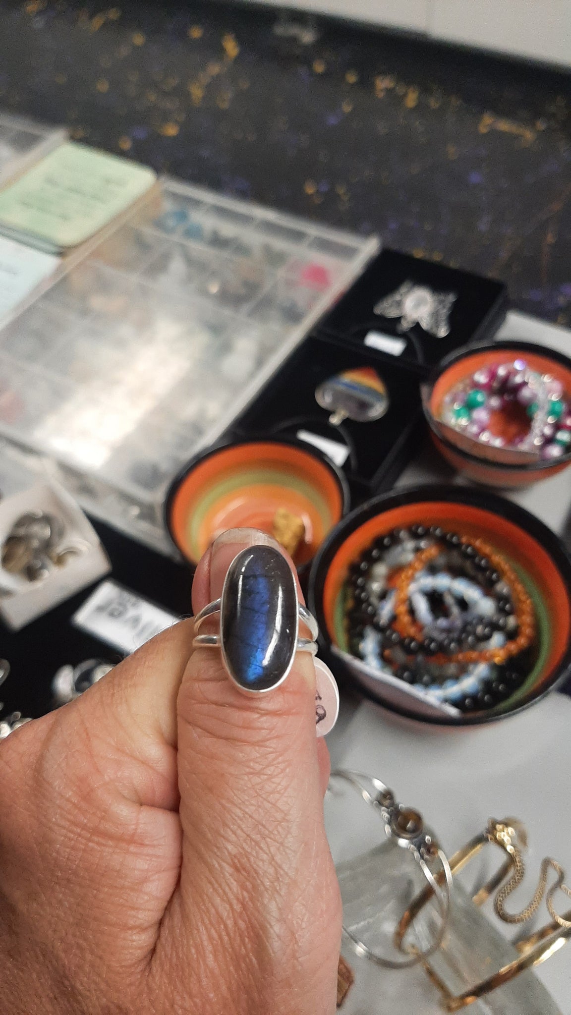 Labradorite Ring Oval