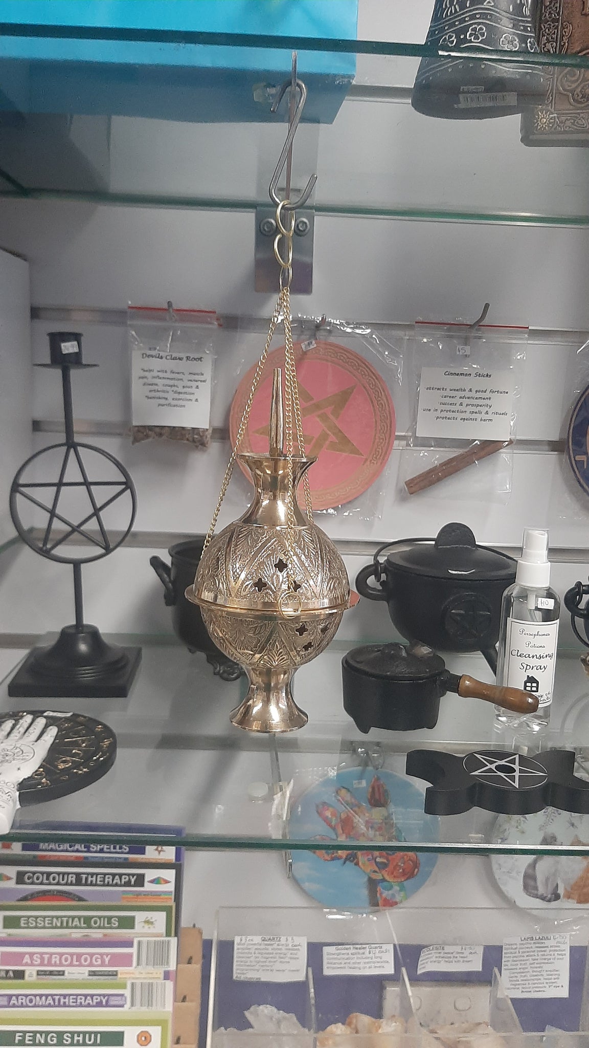 Brass Hanging Charcoal Burner