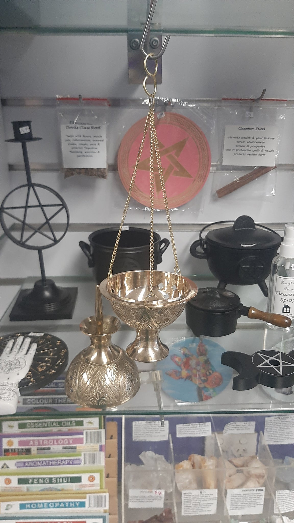 Brass Hanging Charcoal Burner