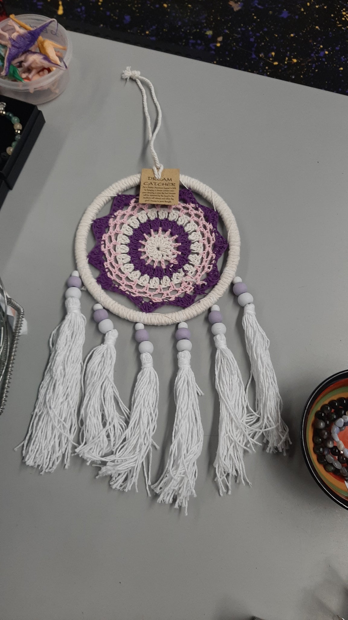 Purple Macrame Dreamcatcher