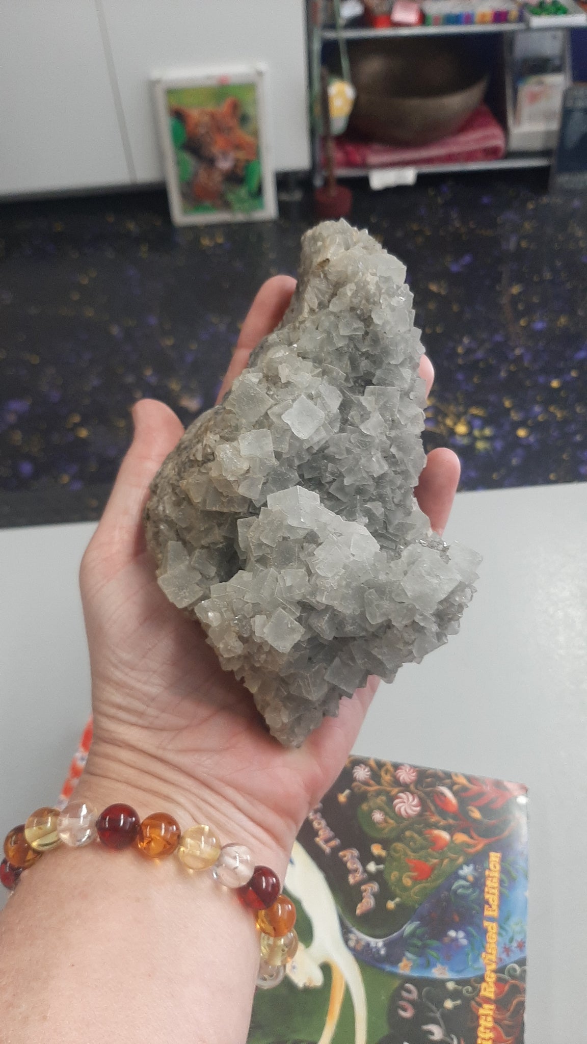 Green Fluorite Cluster