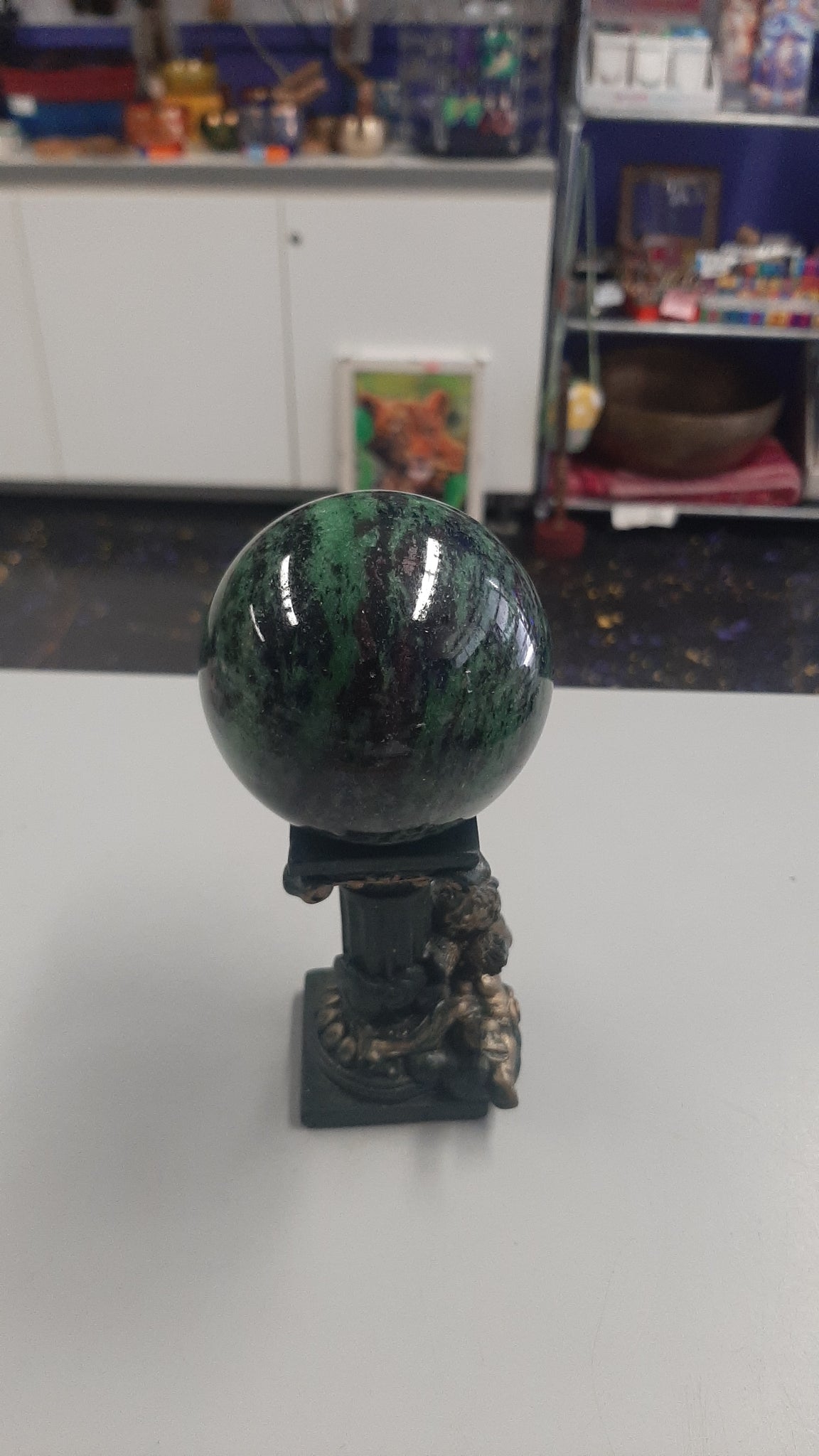 Ruby in Zoisite Sphere