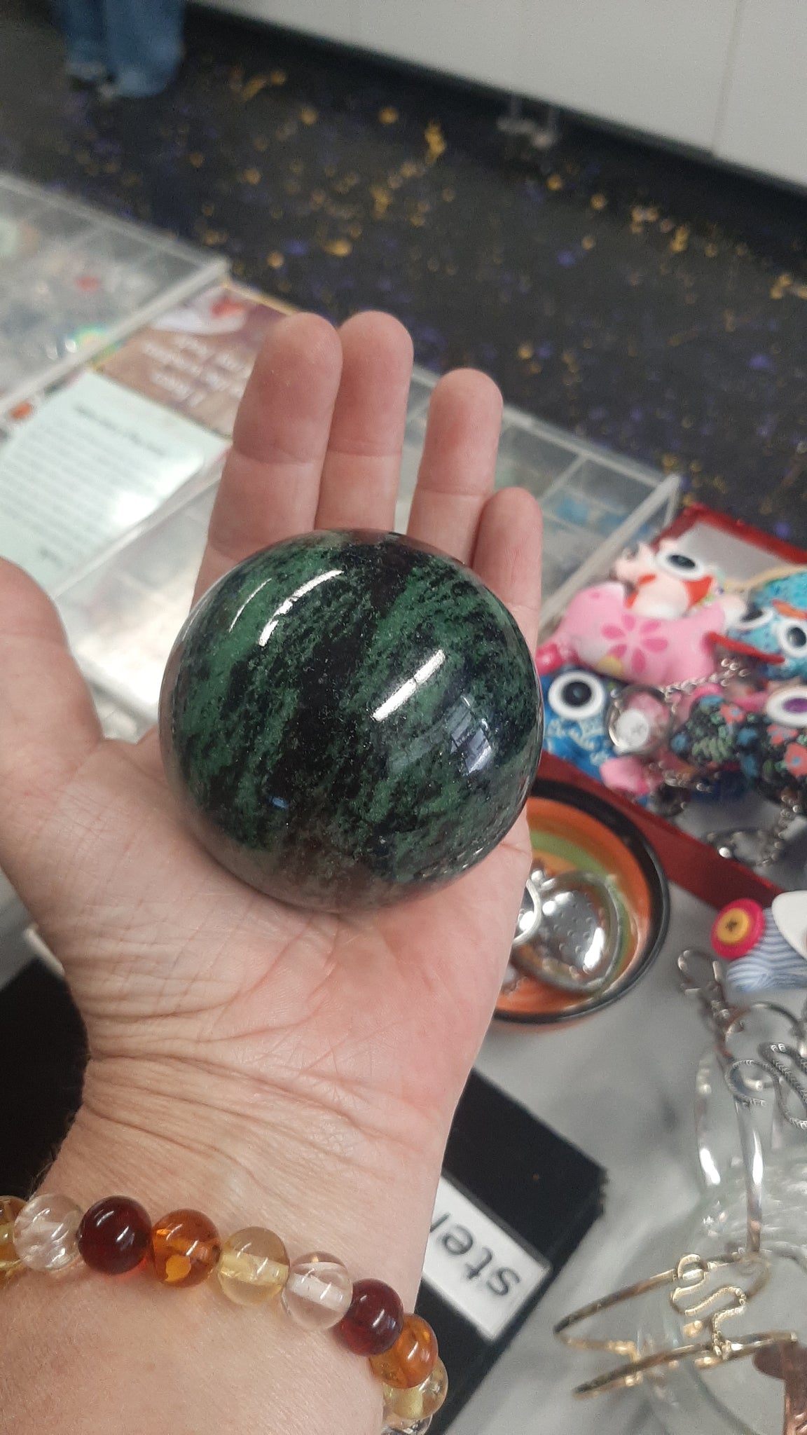 Ruby in Zoisite Sphere