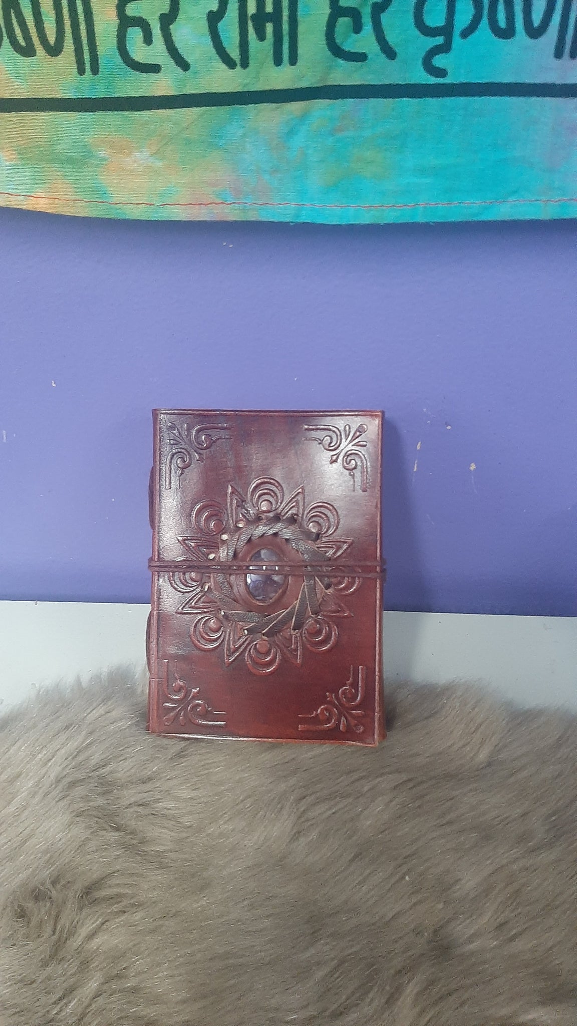 Amethyst Leather Book