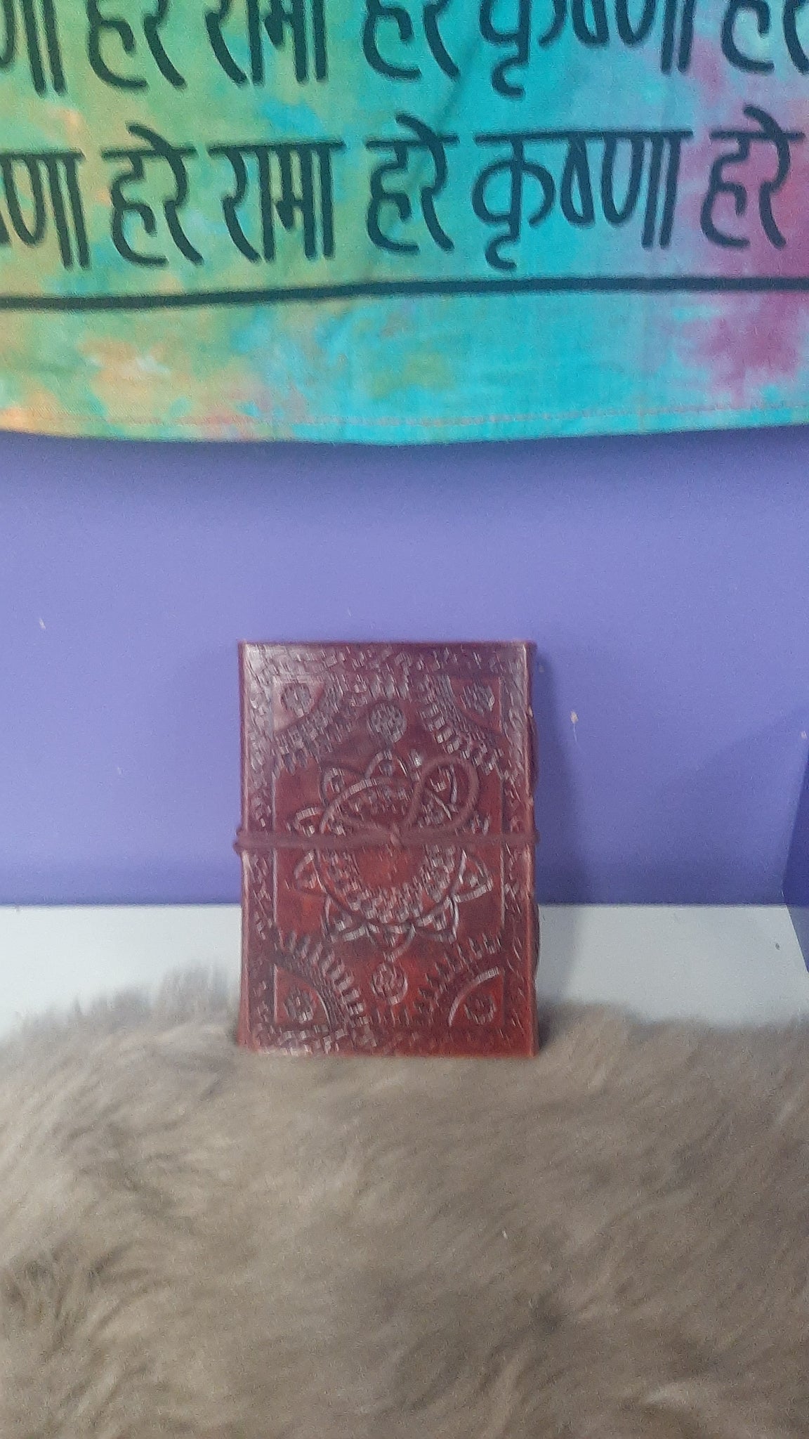 Amethyst Leather Book