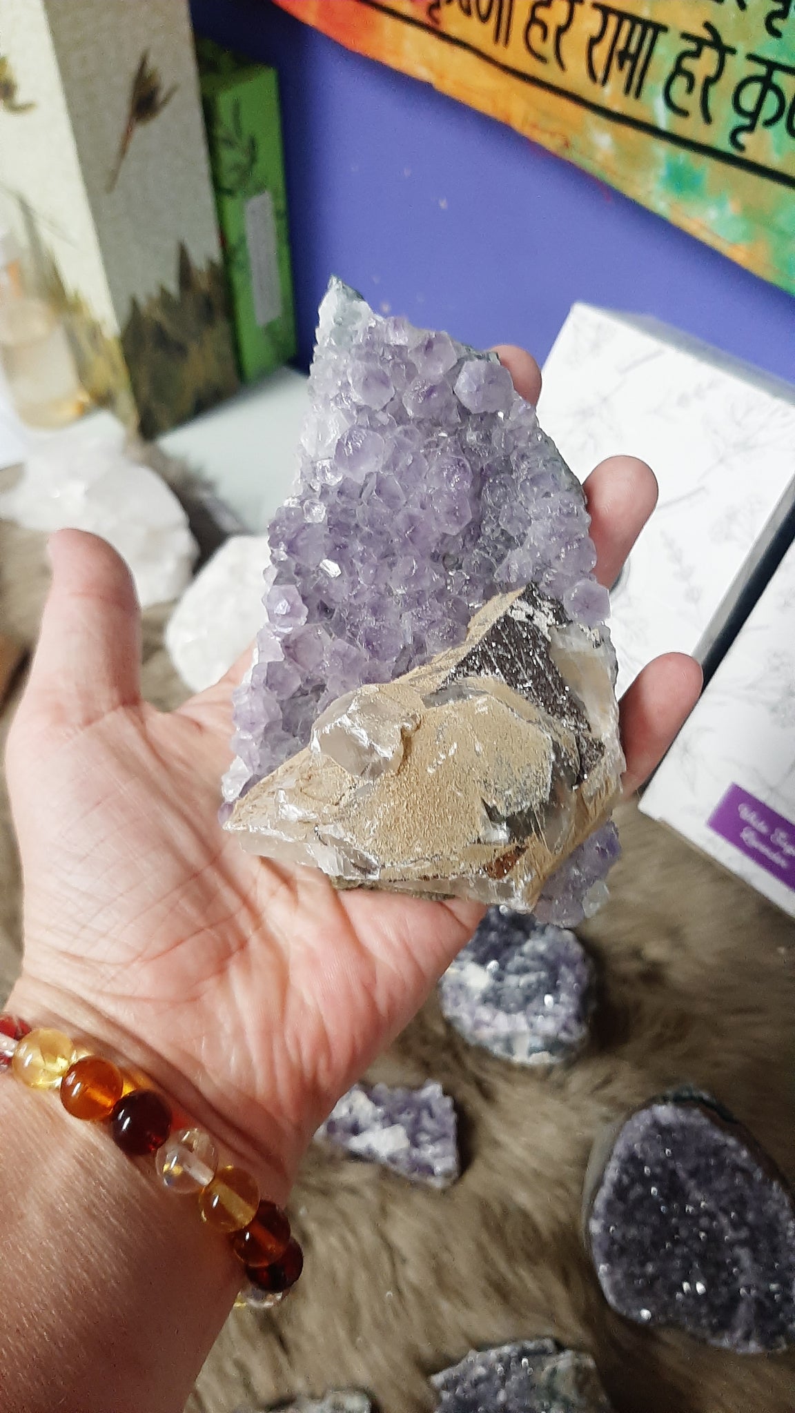 Amethyst Cluster Slice