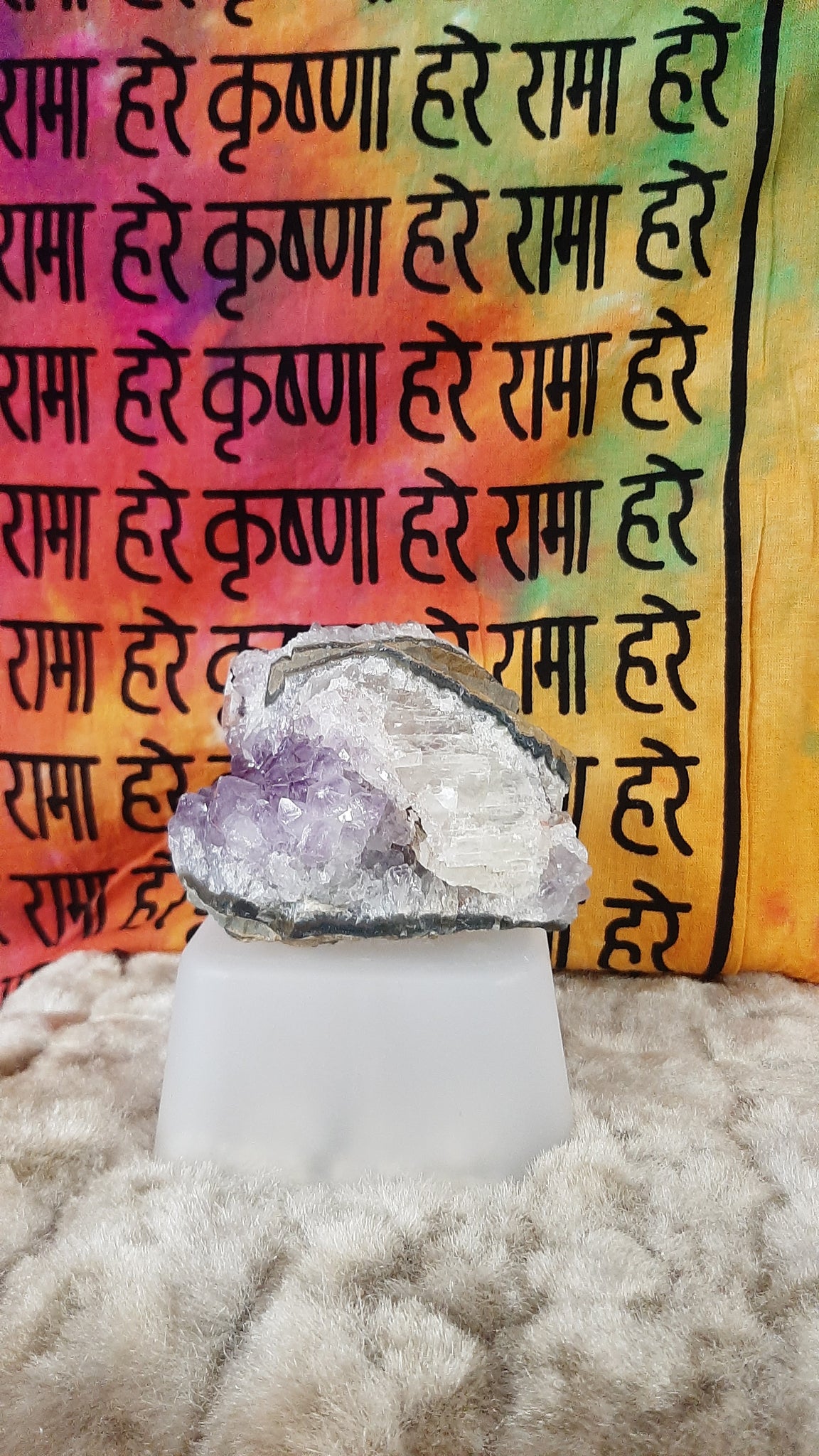 Amethyst Cluster & Calcite