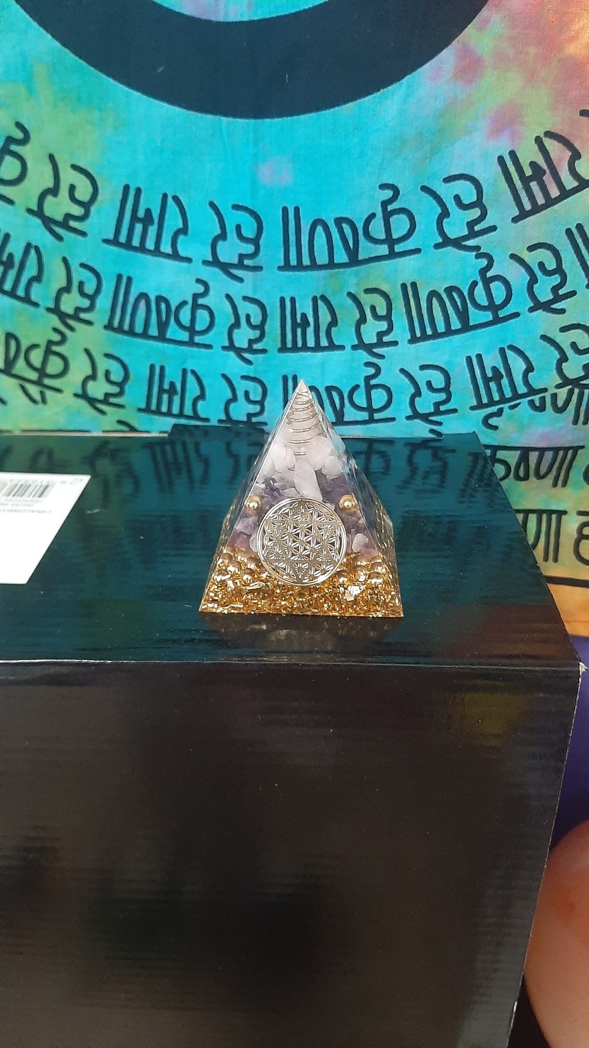 Amethyst Orgonite Pyramid