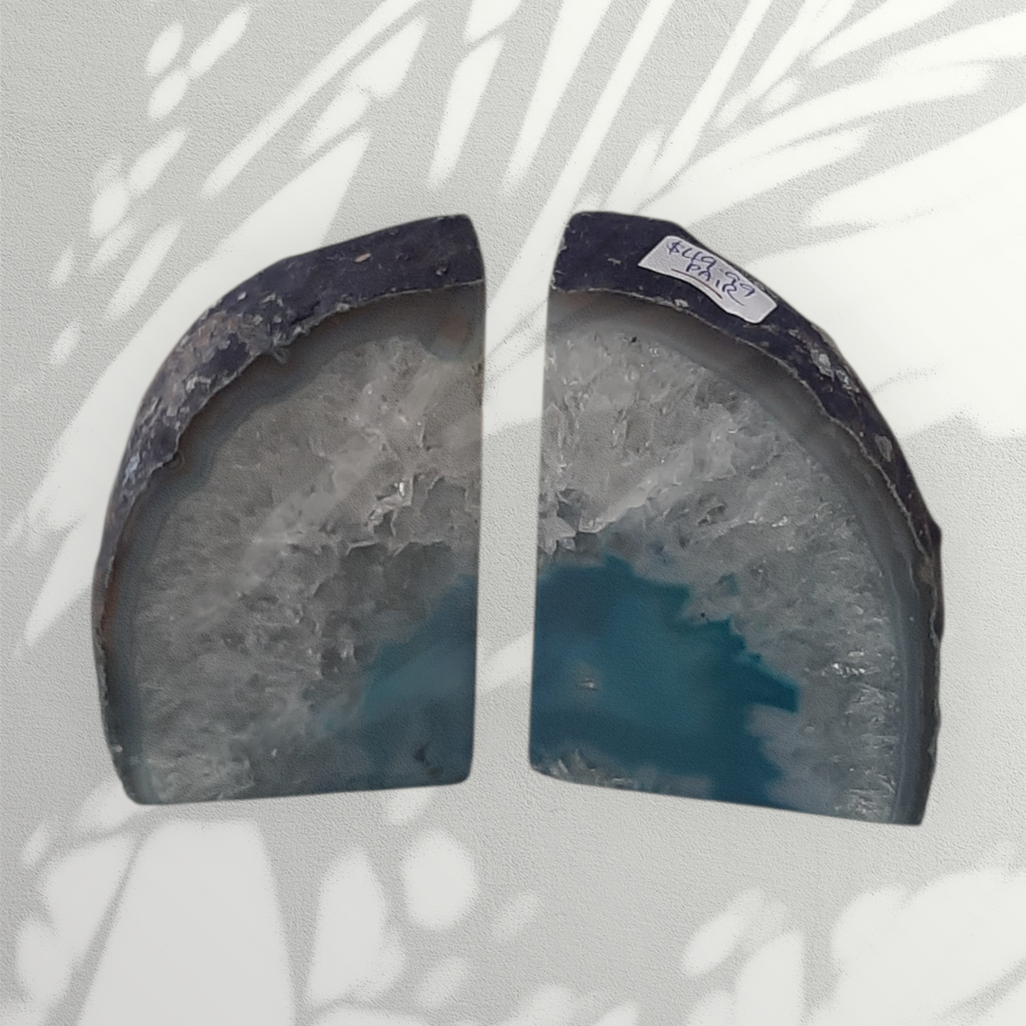 Green Agate Bookends