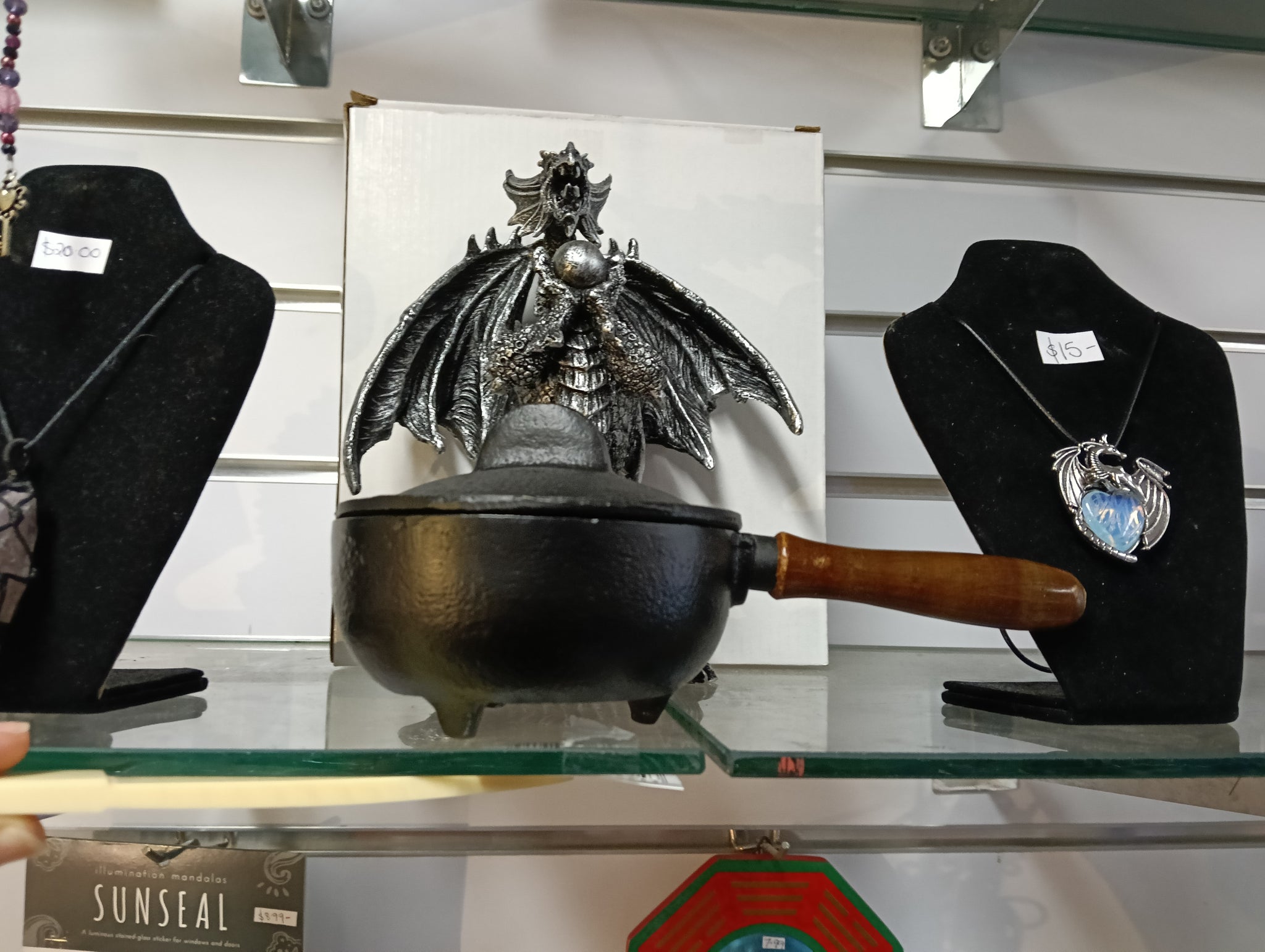 Cauldron with Wooden Handle Large