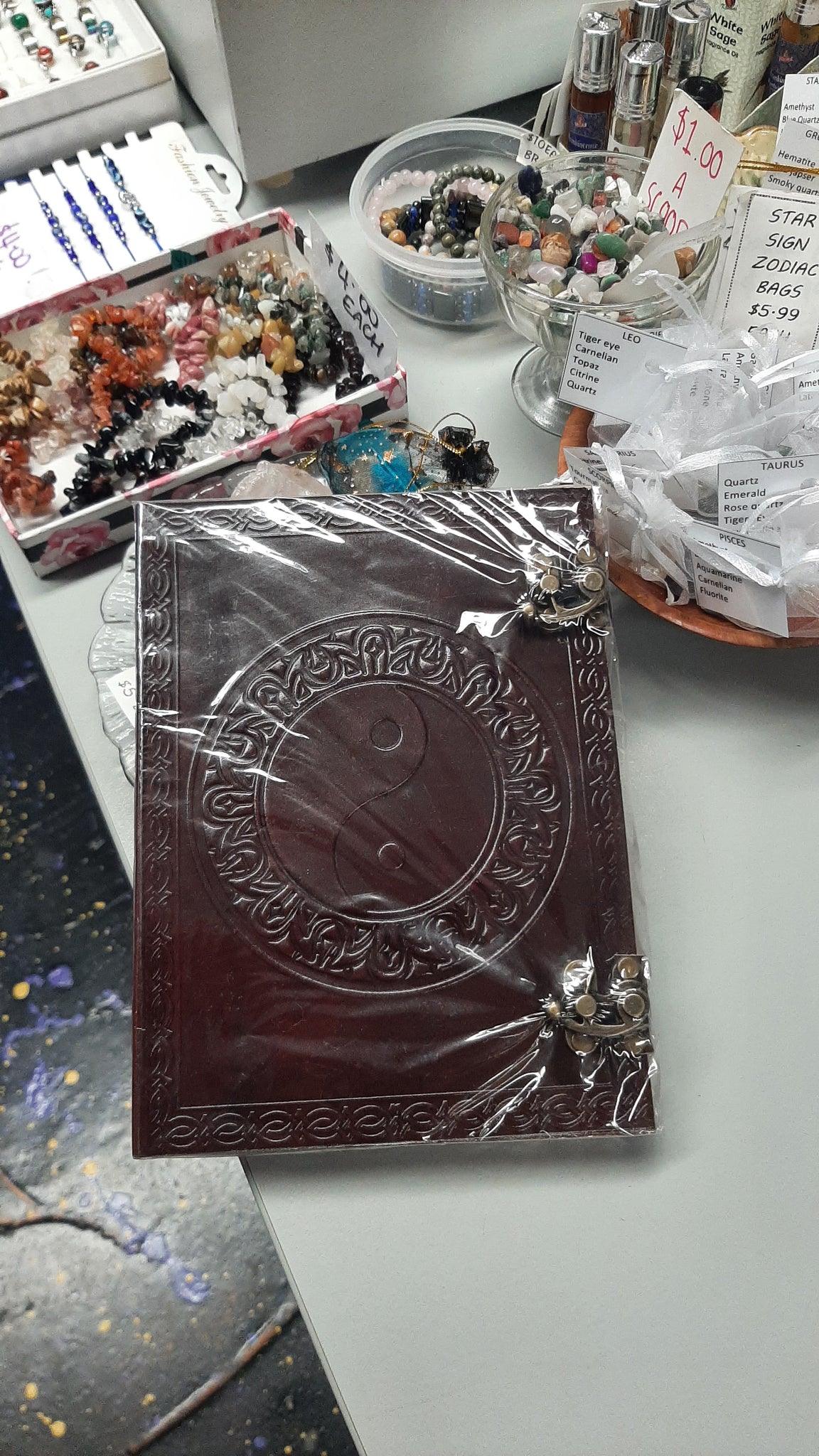 Yin Yang Leather Book