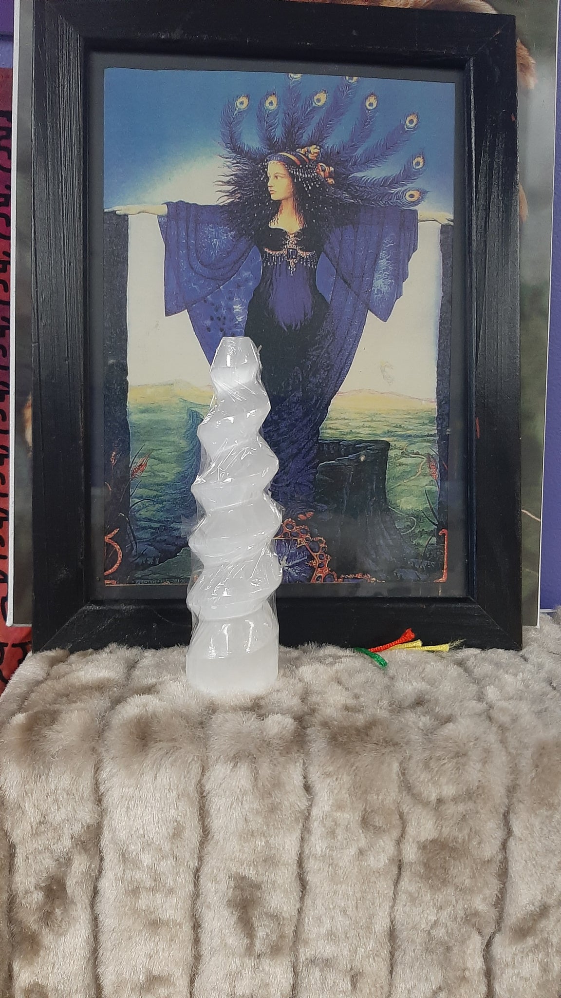 Selenite Swirl Tower