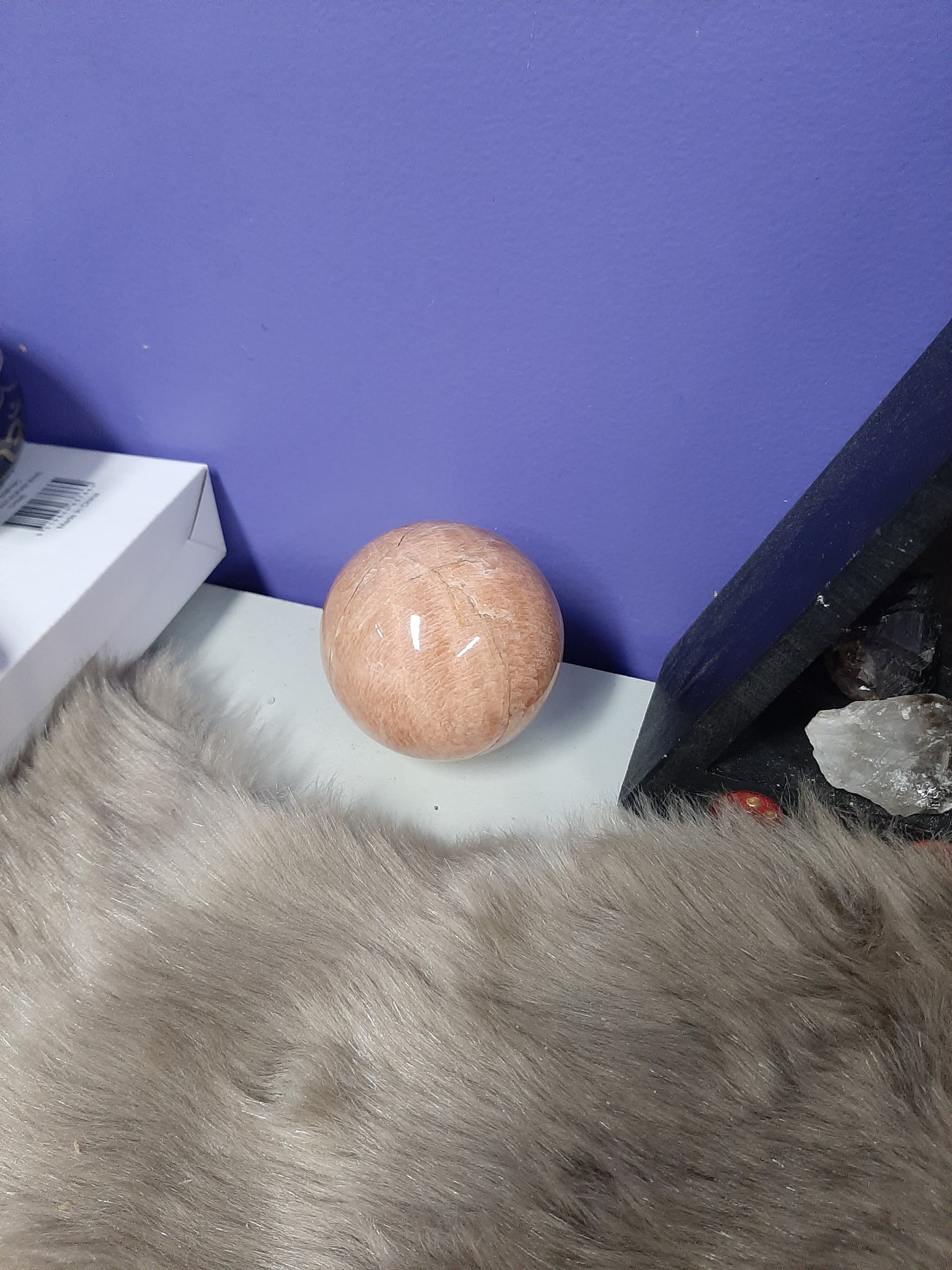 Peach Moonstone Ball Large