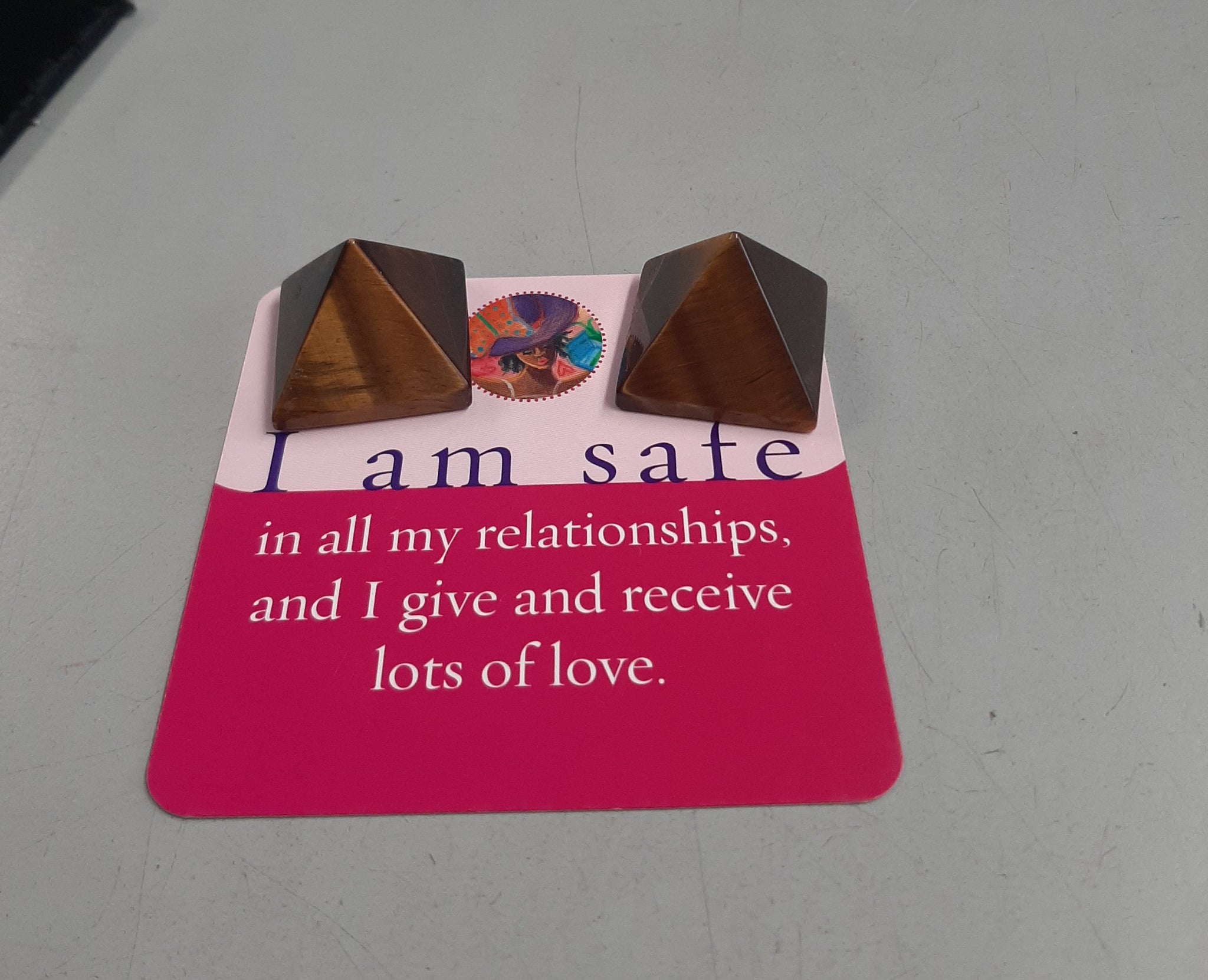 Tiger Eye Pyramid