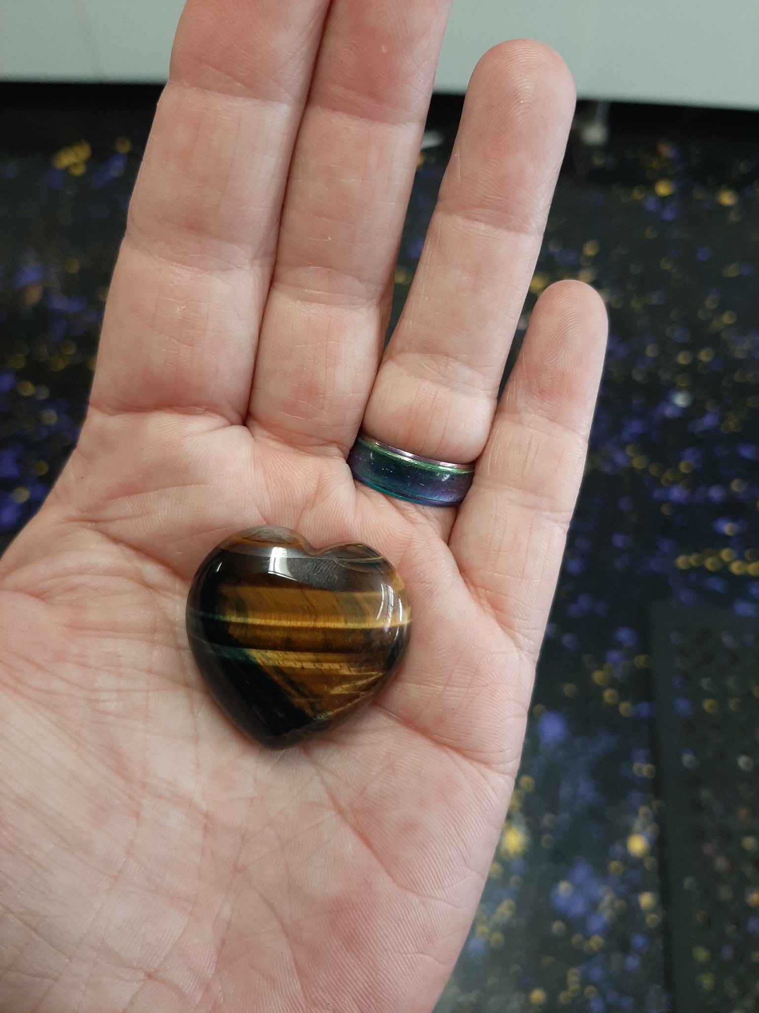 Tiger Eye Heart